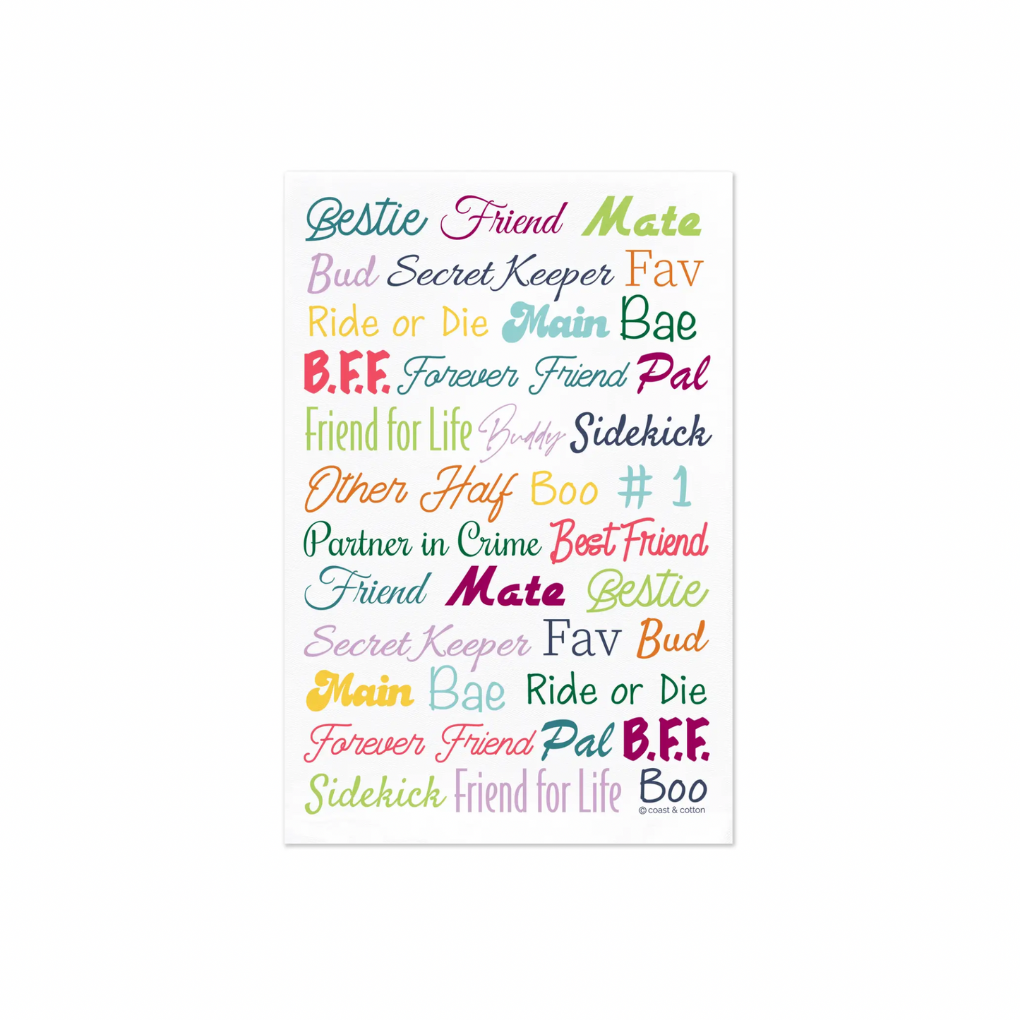 Bestie Tea Towel