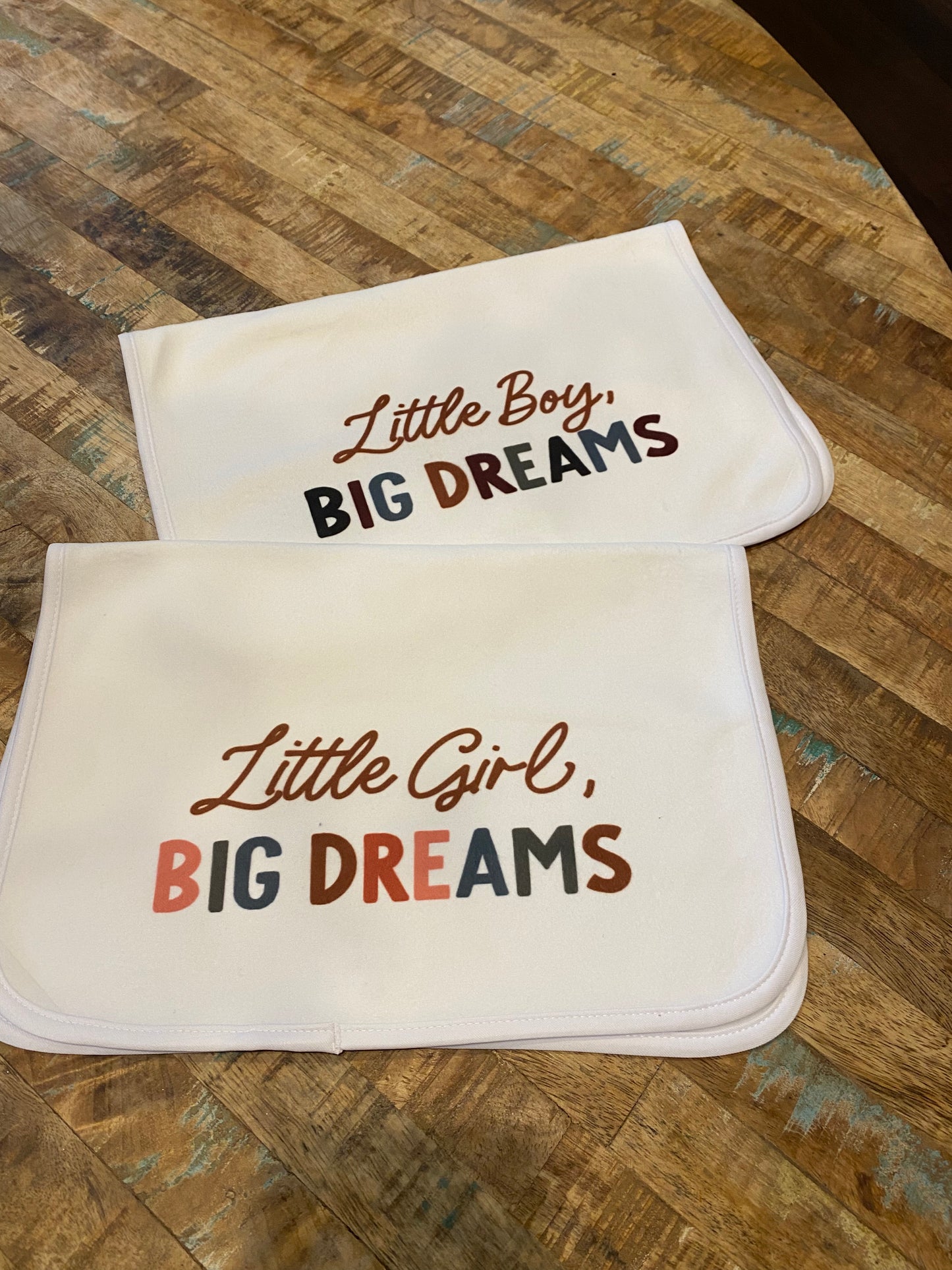 Little Boy, Big Dreams Burp Cloth