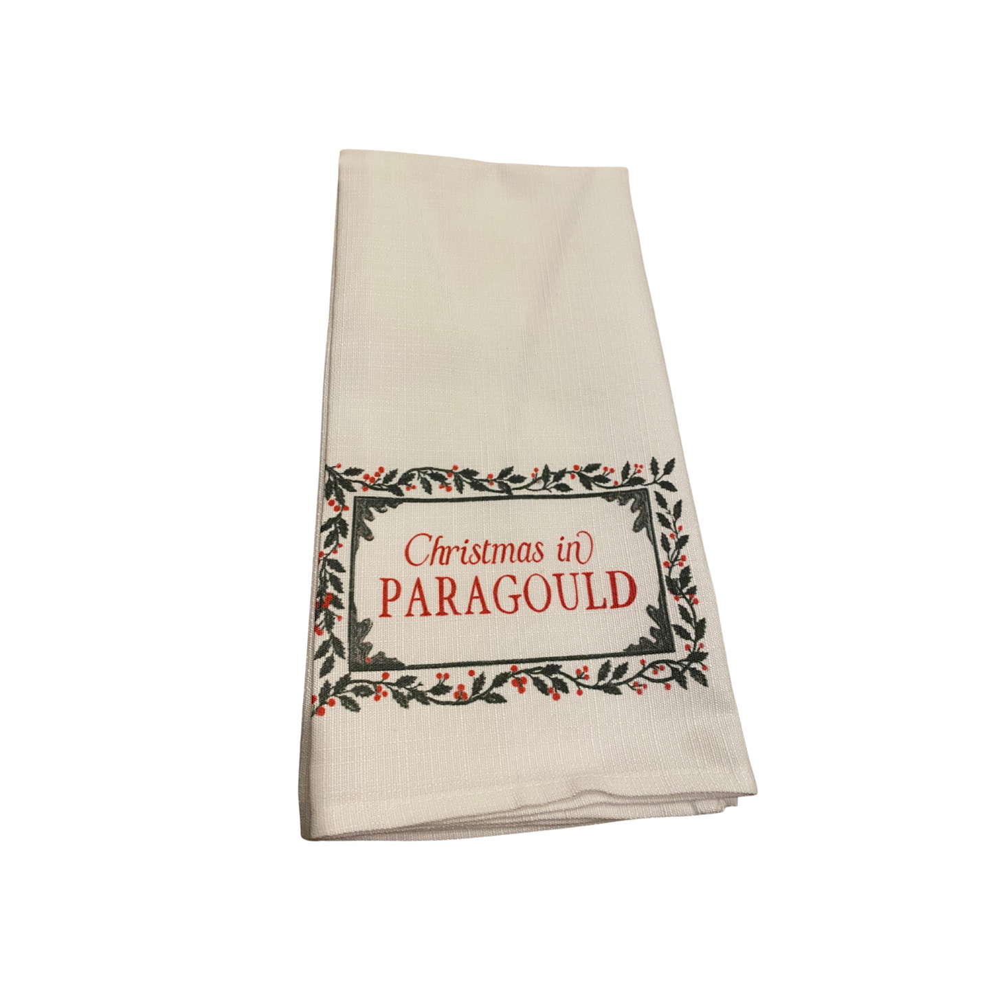 Christmas in Paragould Tea Towel
