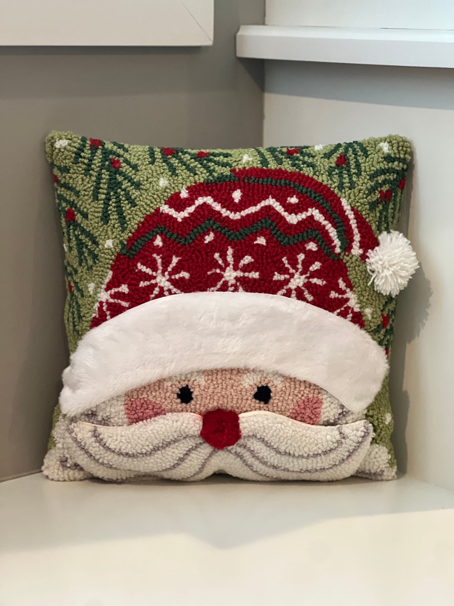 Santa Pillow with 3D Details