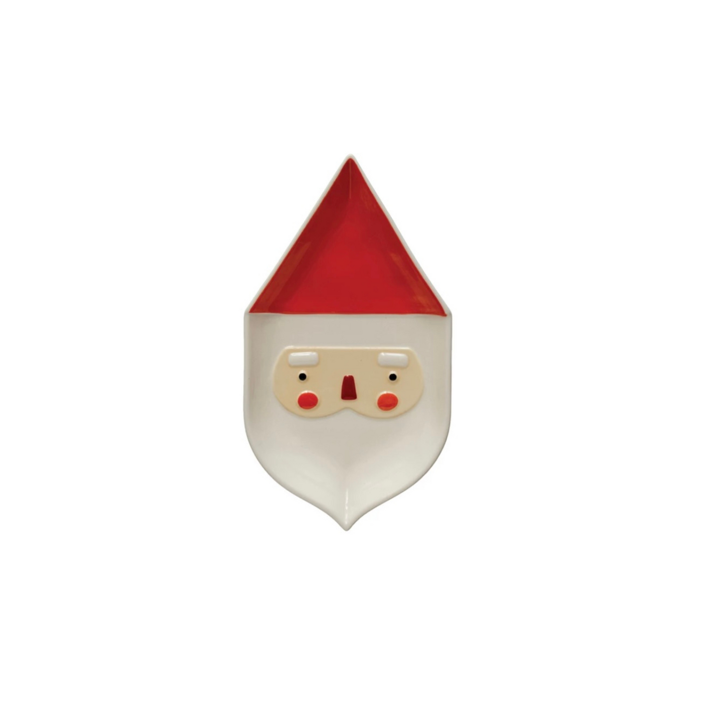 Stoneware Santa Shaped Platter