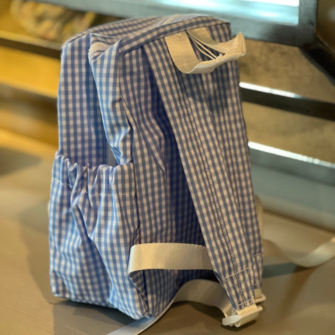 Mini Backer- Gingham Sky