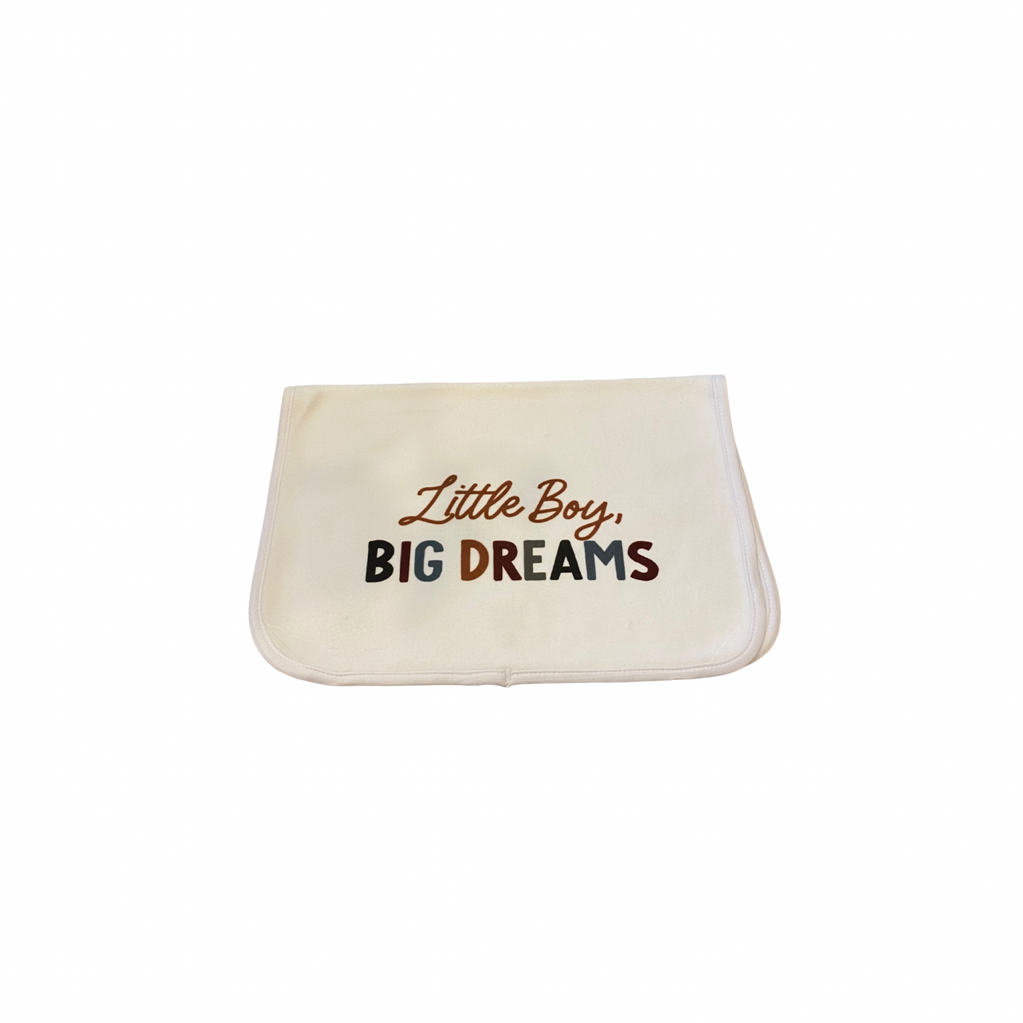 Little Boy, Big Dreams Burp Cloth
