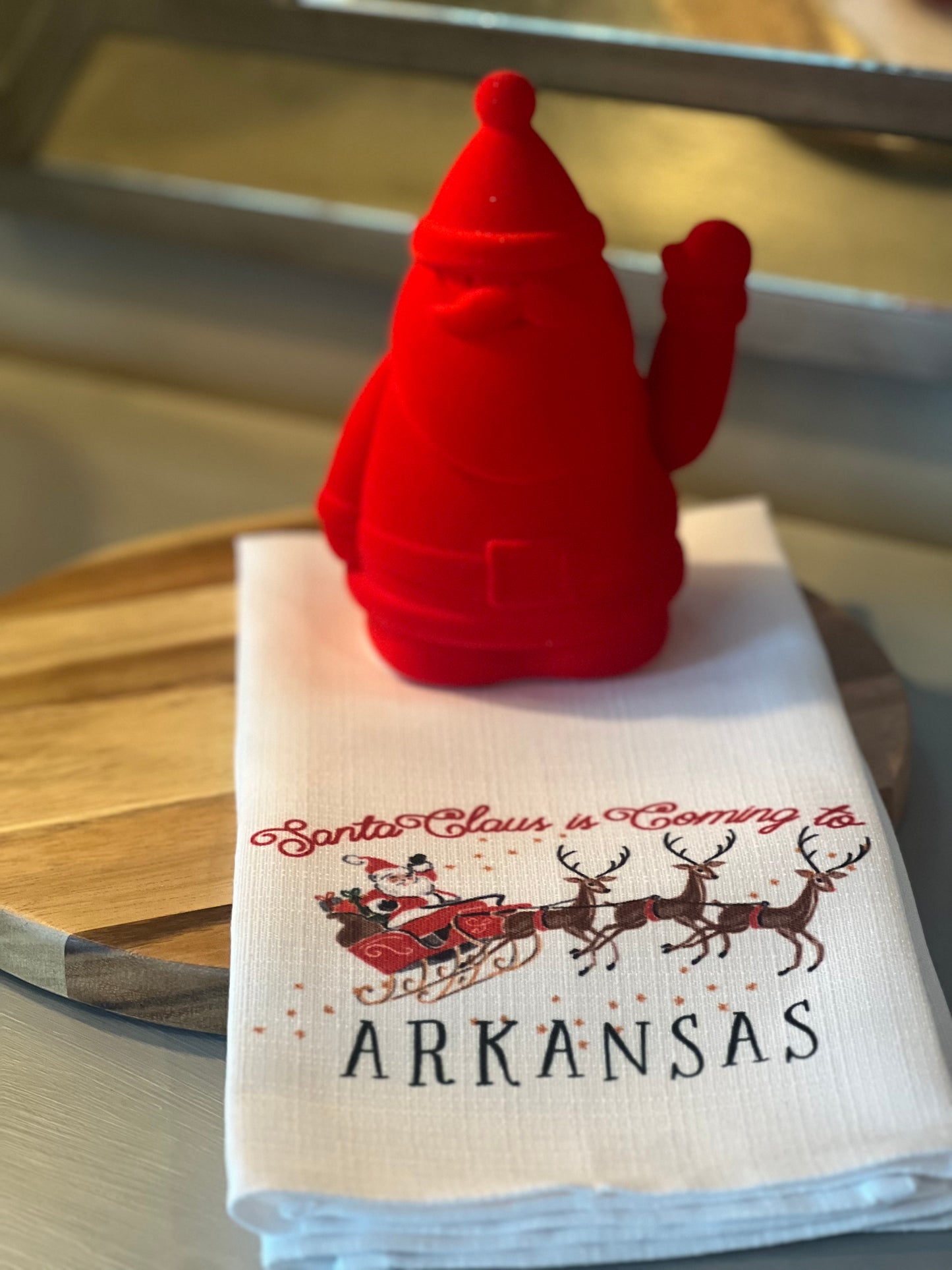 Waving Red Santa