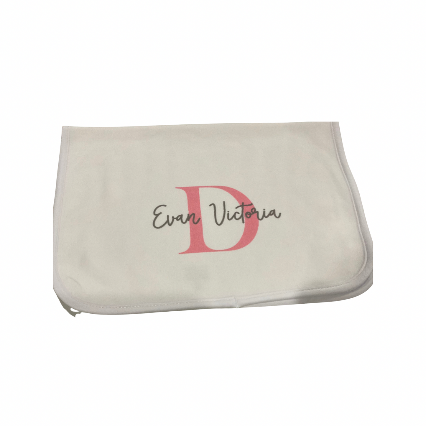 Custom Girl Name Burp Cloth