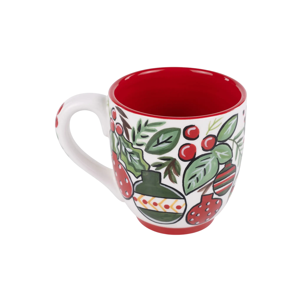 Ornaments and Holly Classic Christmas Mug