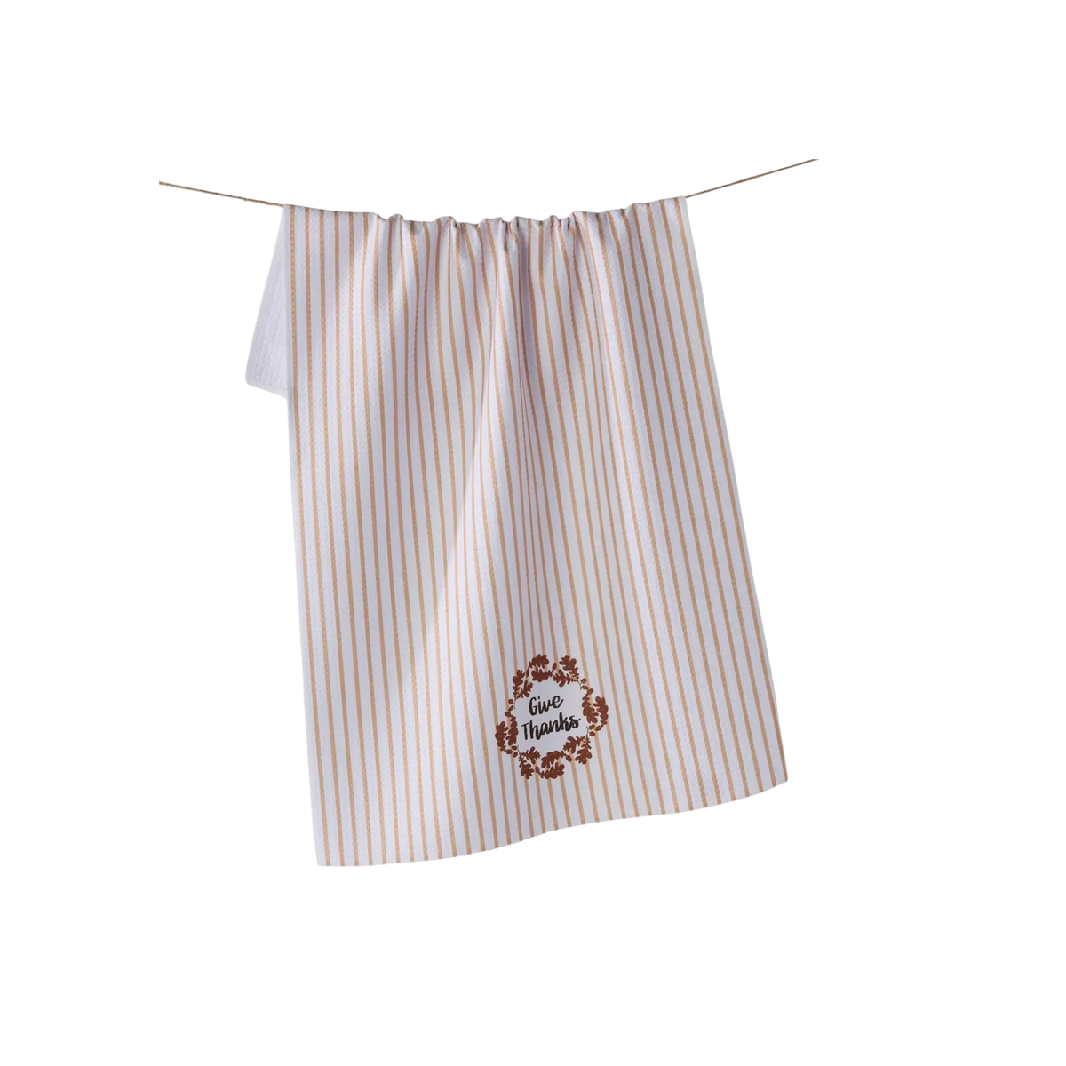 Geometry Give Thanks Tea Towel