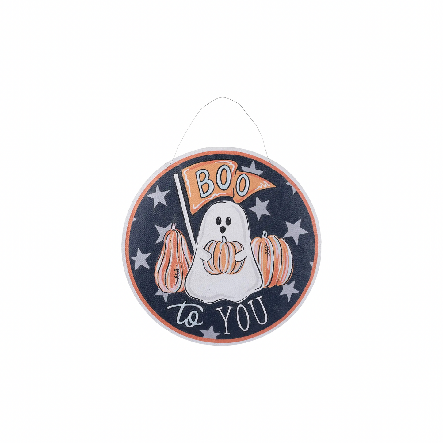 Boo Ghost/ Santa Burlee Door Hanger