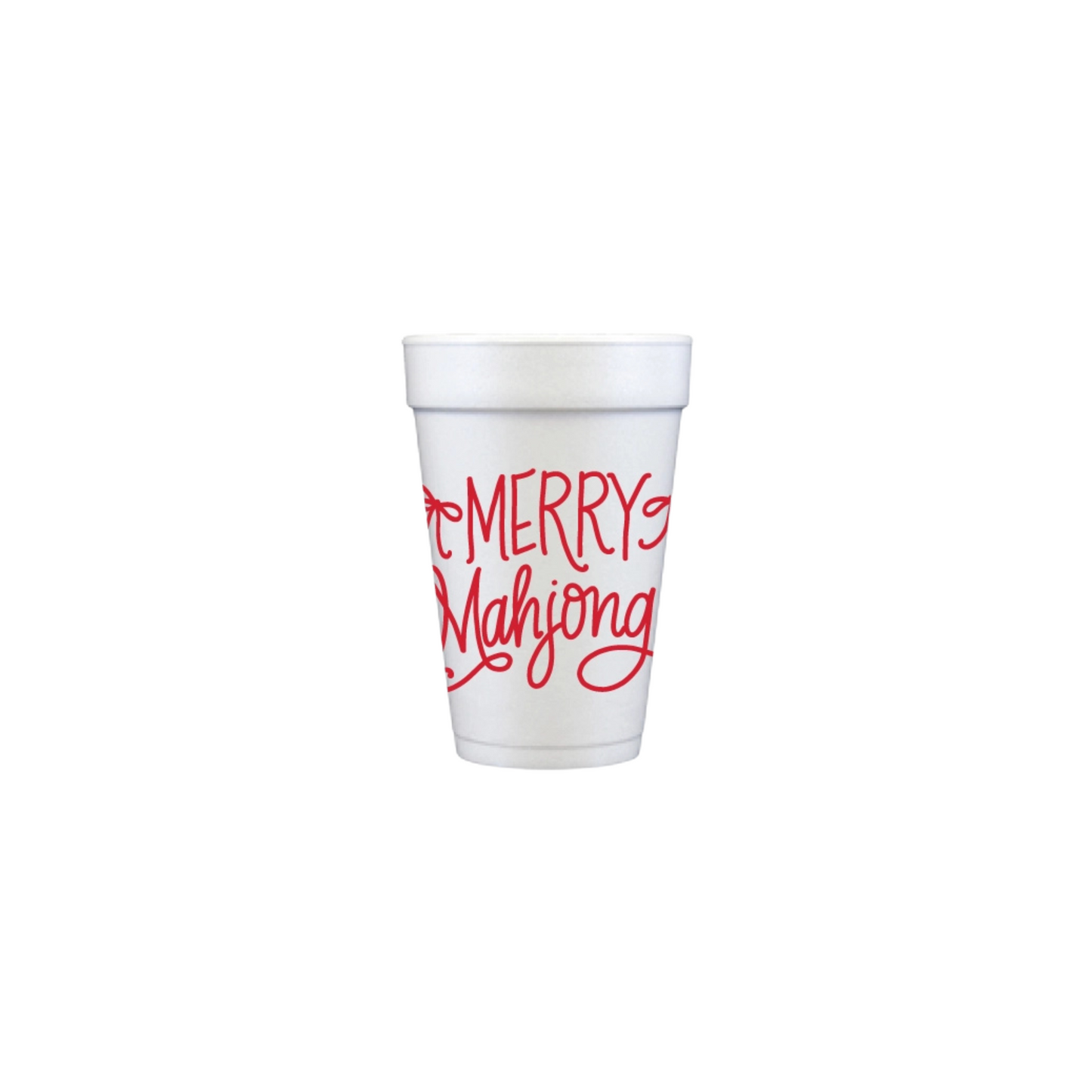 Merry Mahjong Styrofoam Cups