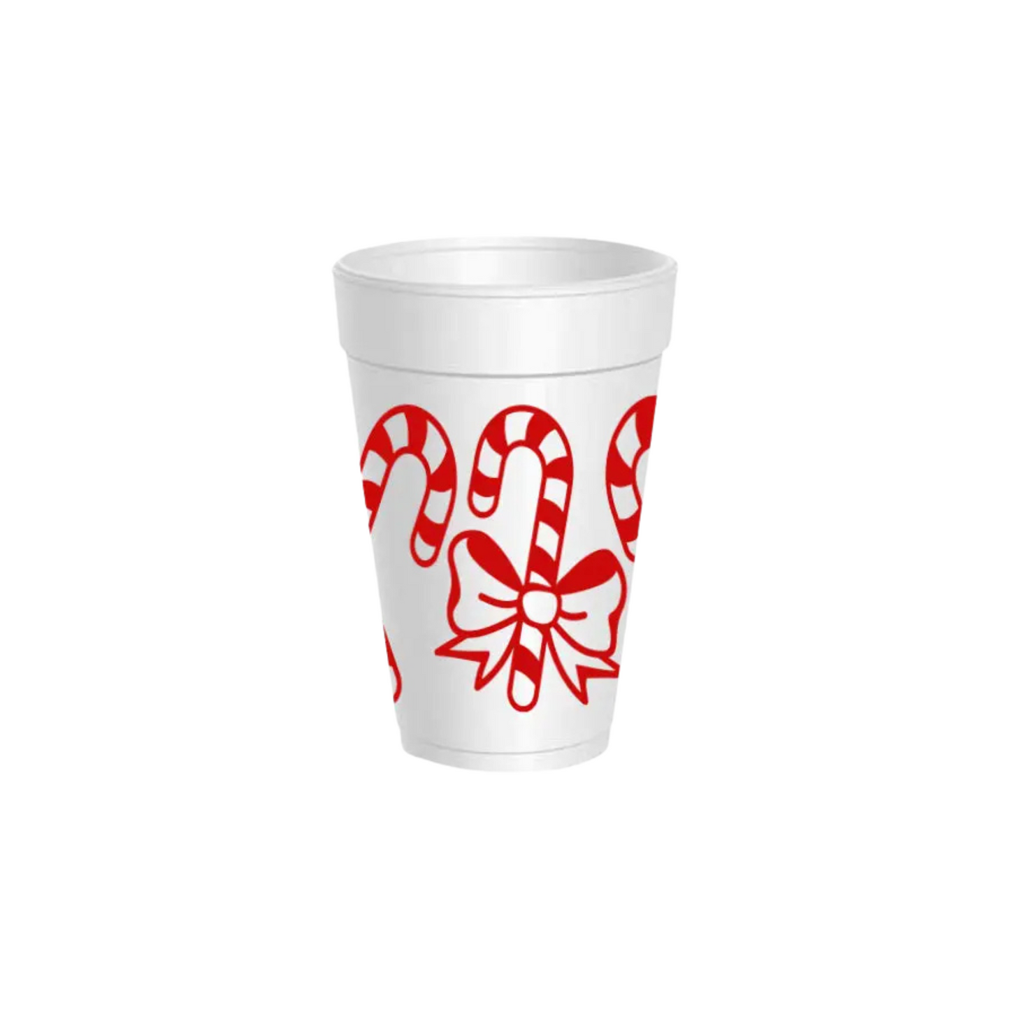 Candy Cane Wrap Styrofoam Cups