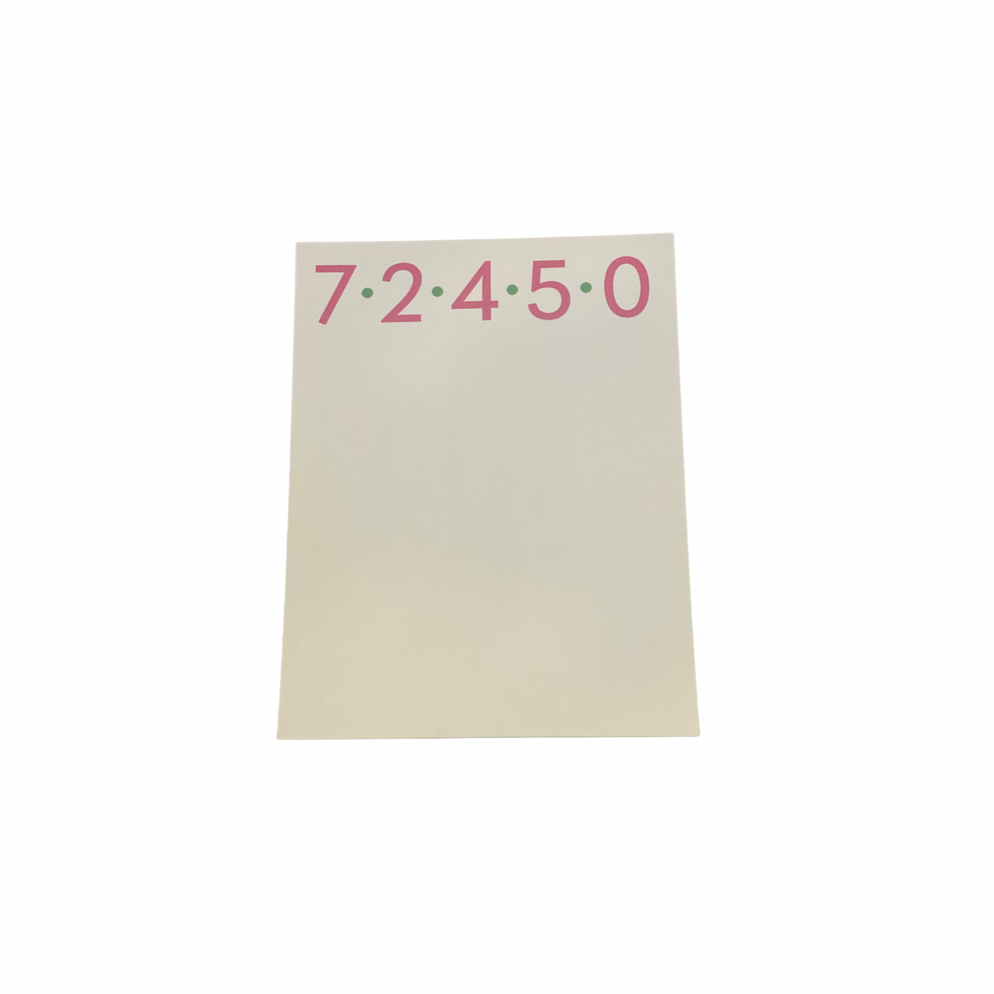 Zip Code Notepad- 72450