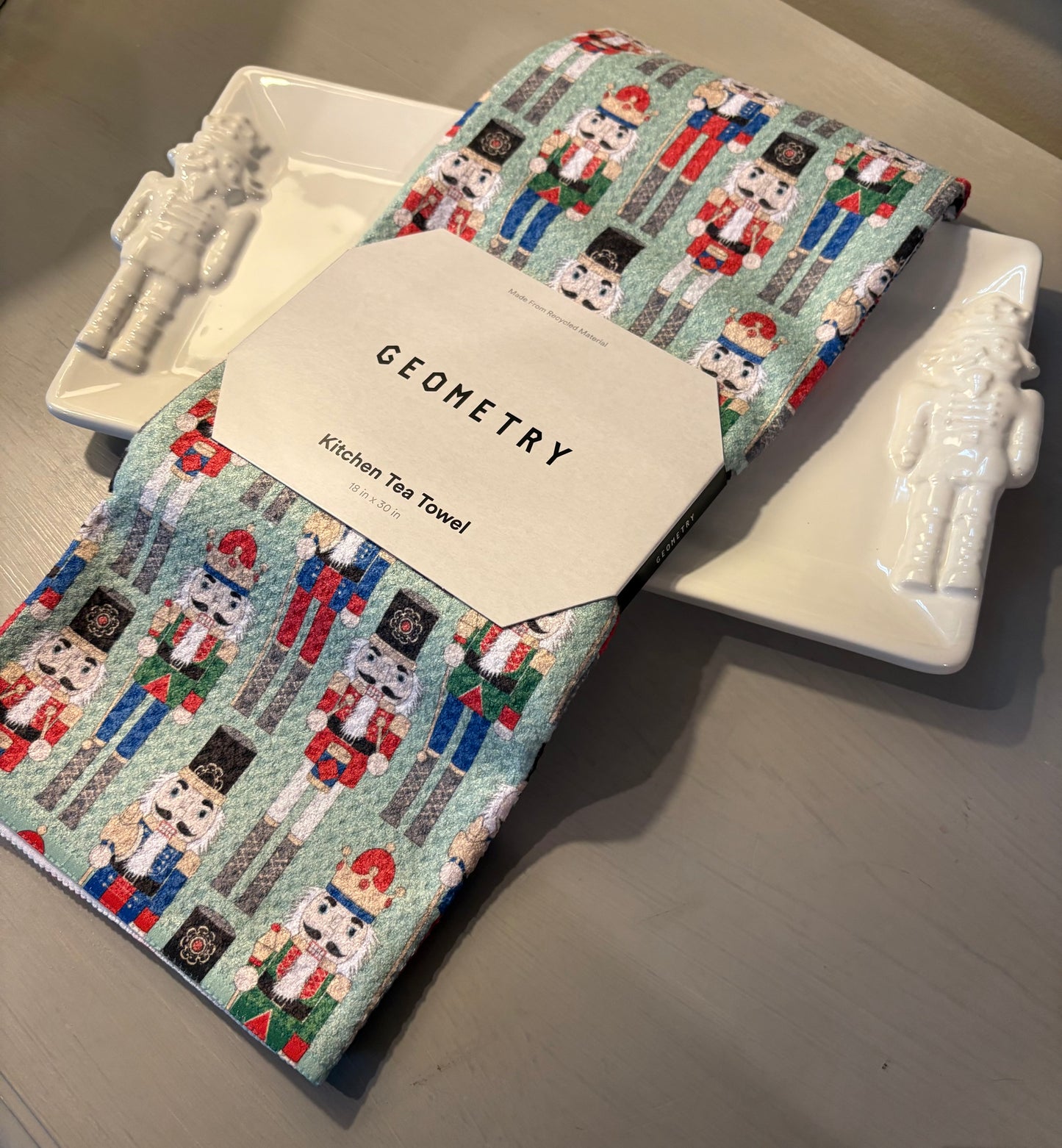 Nutcracker Embossed Rectangular Platter