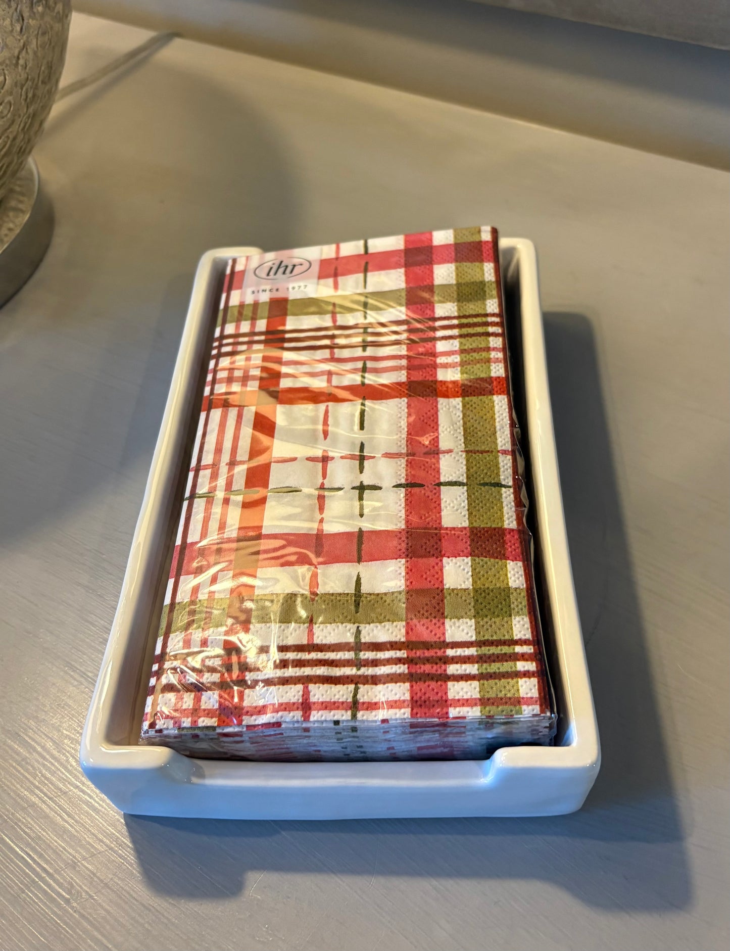 Merry Berry Plaid Christmas Paper Guest Towels