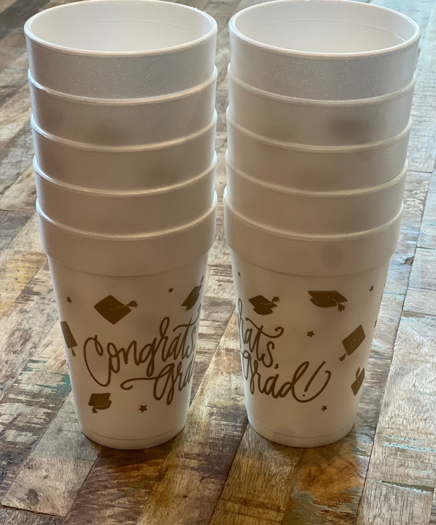 Congrats Grad Styrofoam Cups