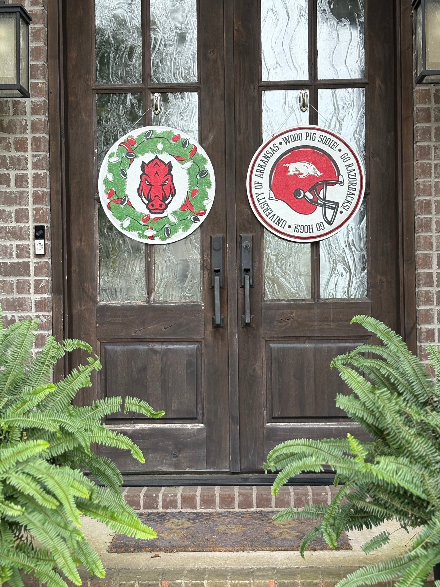 Arkansas Wreath/Helmet Burlee