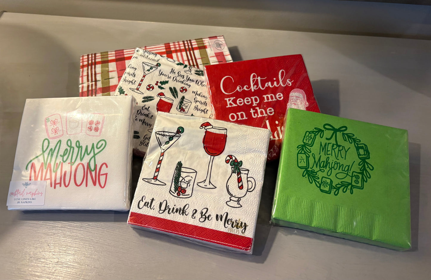 On the Nice List Cocktail Napkins