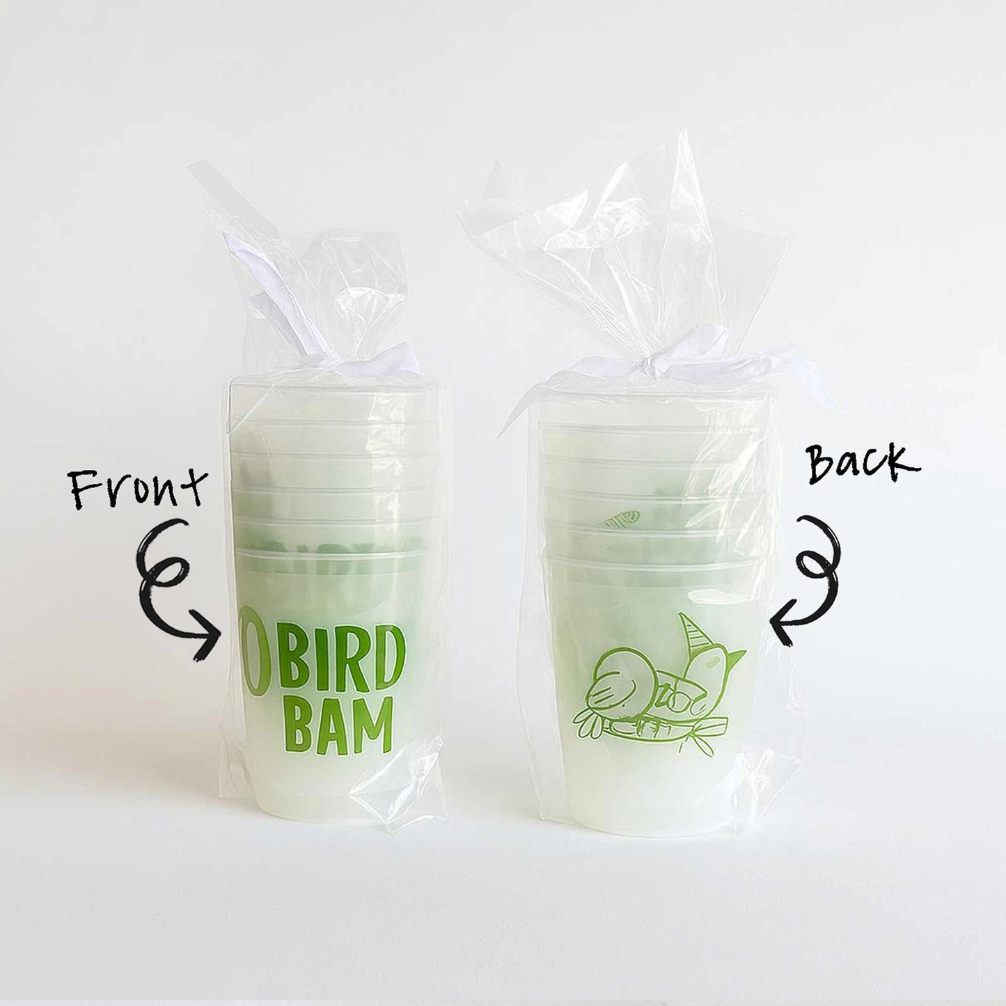 Bird Bam Cheers Frosted Cups