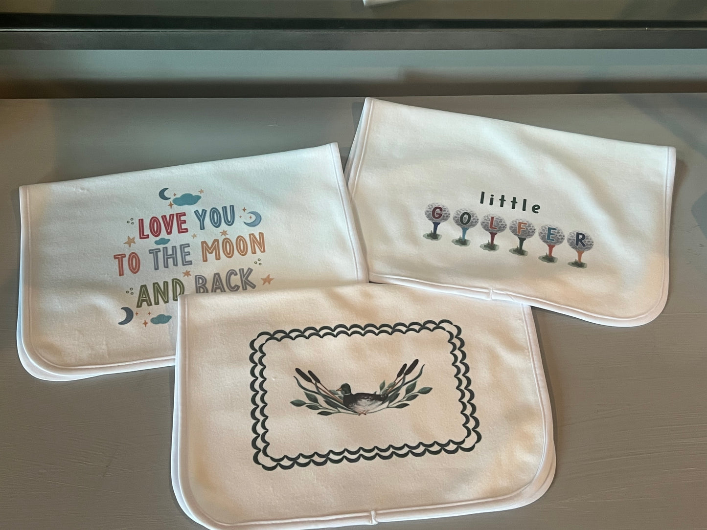 Little Golfer Burp Cloth