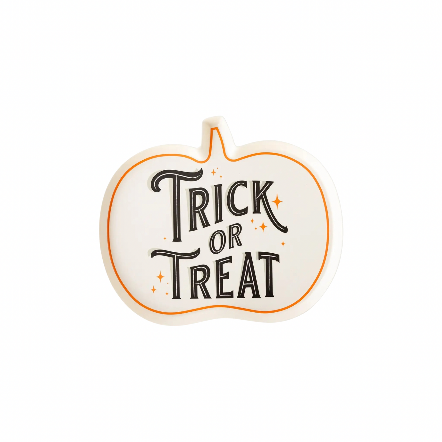 Trick or Treat Shaped Bamboo Plate