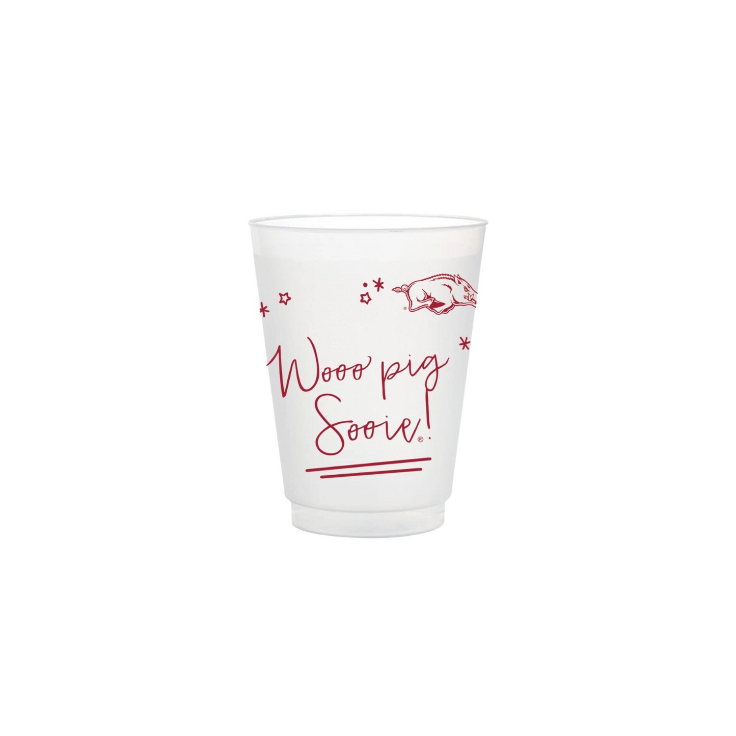Arkansas Frosted Flex Party Cup (8-pack)