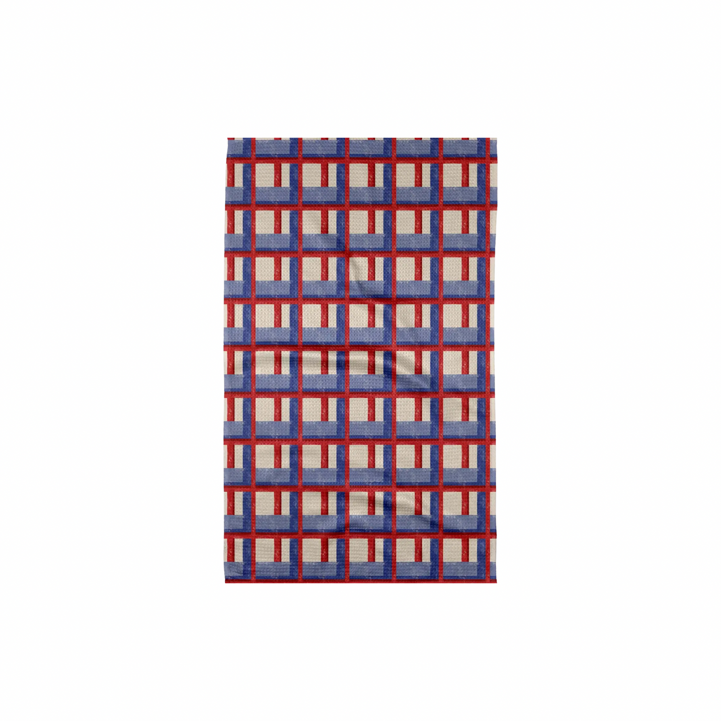 Geometry Cielo Grid Tea Towel