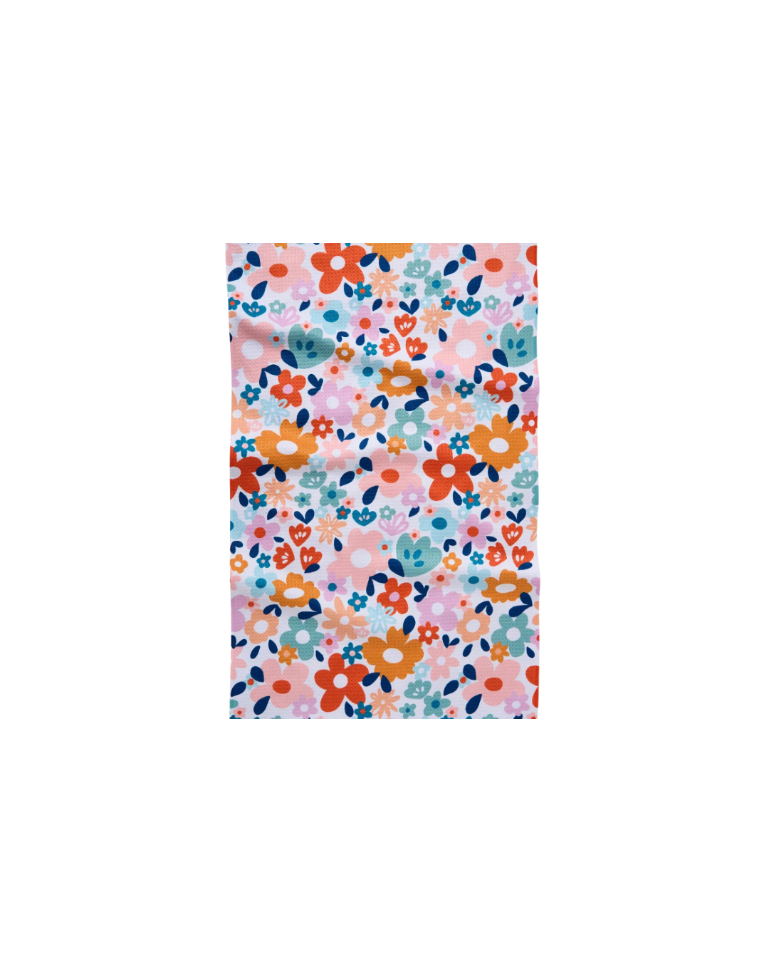 Geometry Whimsy Floral Tea Towel