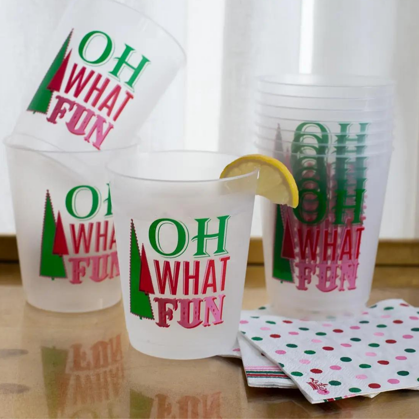 Oh What Fun Frost Cups