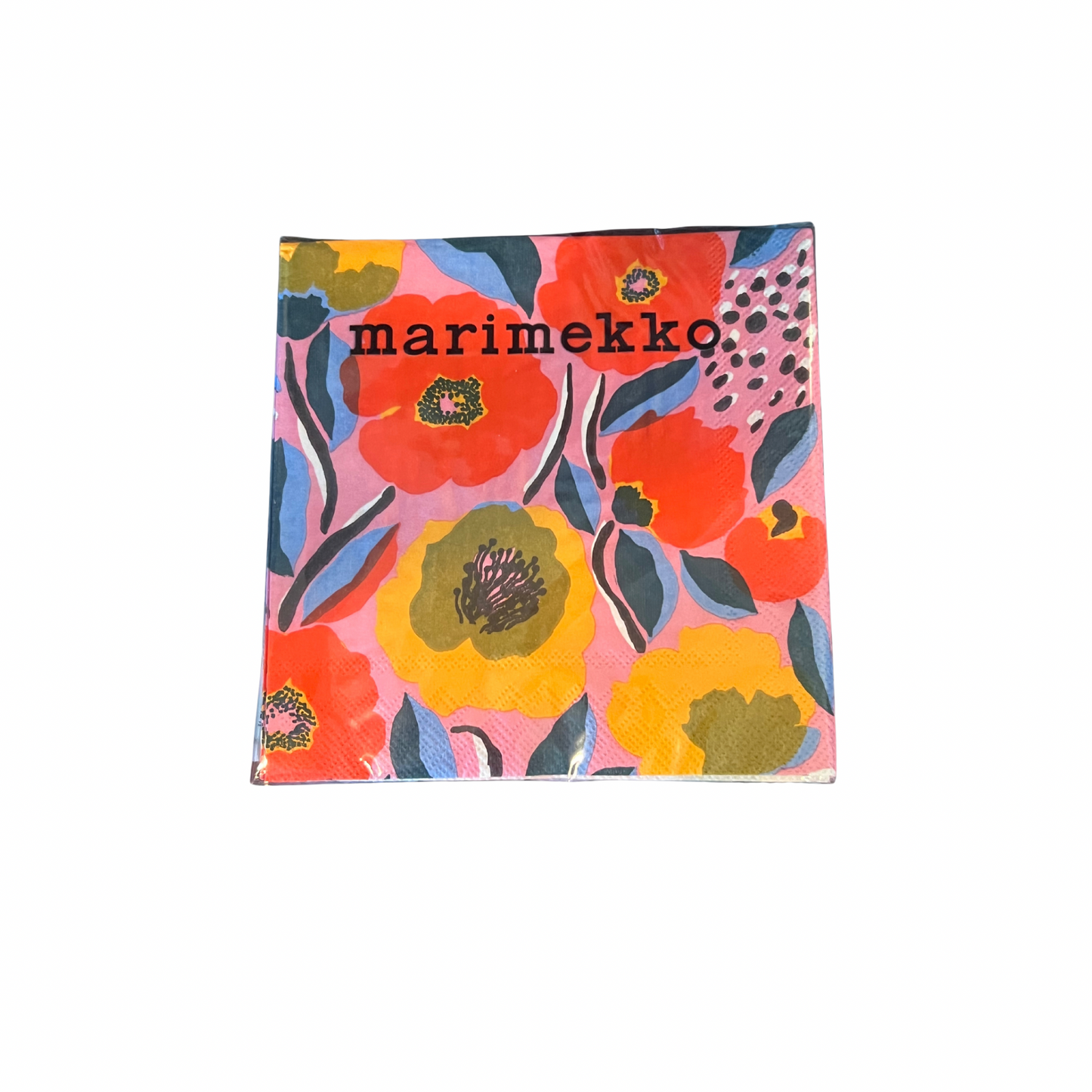 Paper Cocktail Napkins Pack of 20 Marimekko Rosarium Rose