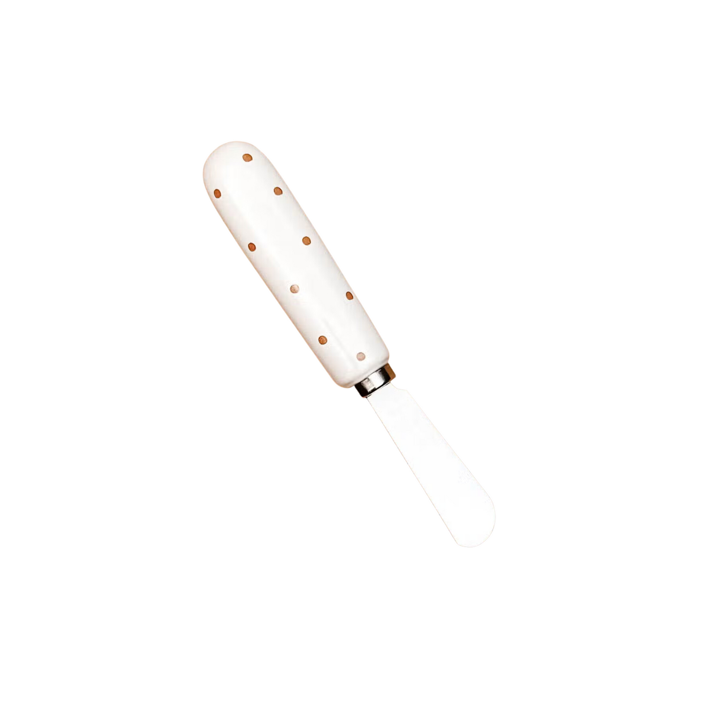 Polka Dot Spreader White/ Gold