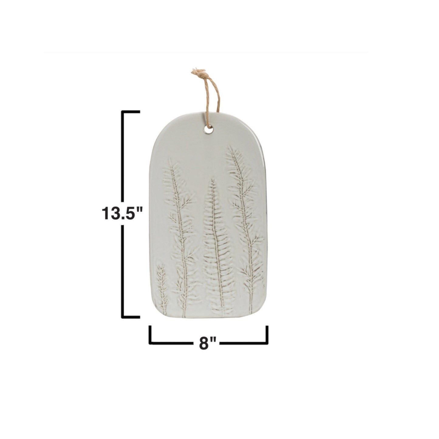 Serving Board with Frond Impressions