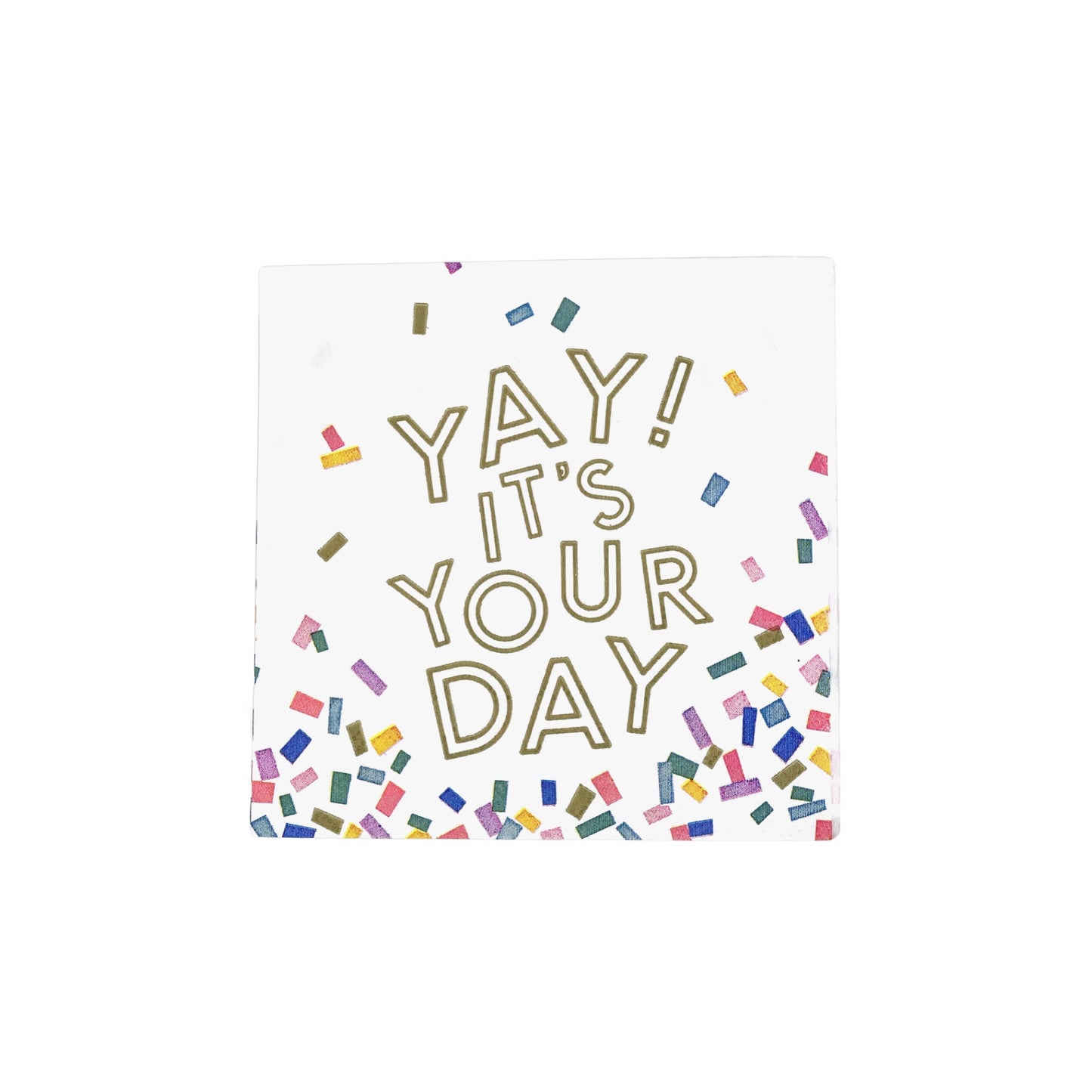 YAY It’s Your Day Paper Cocktail Napkin-20 count
