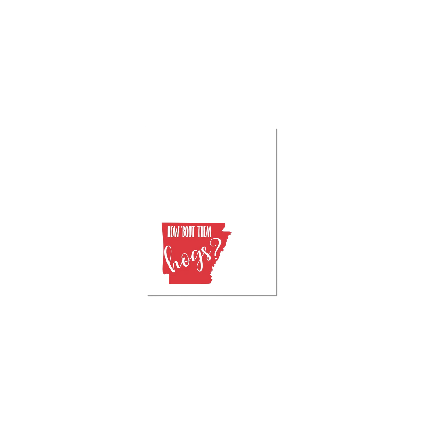 How ‘Bout Them Hogs Notepad