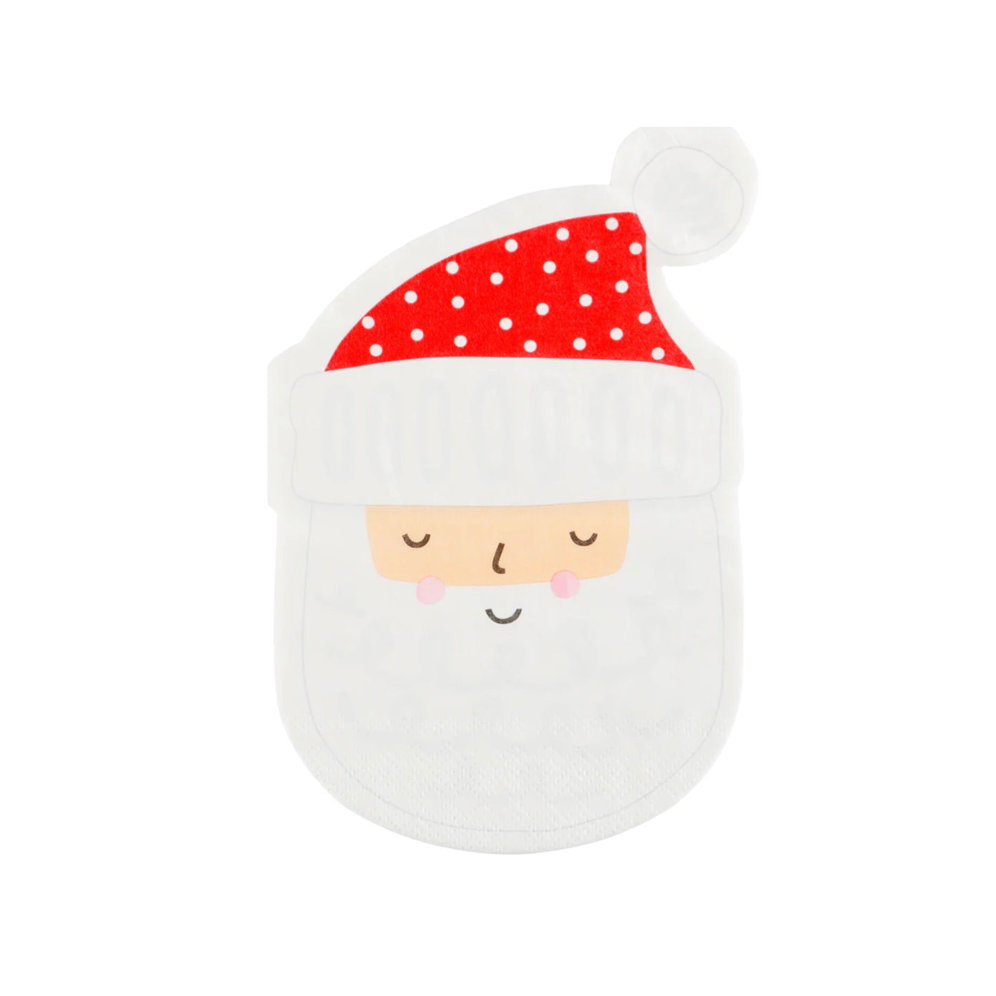 Santa Diecut Beverage Napkin