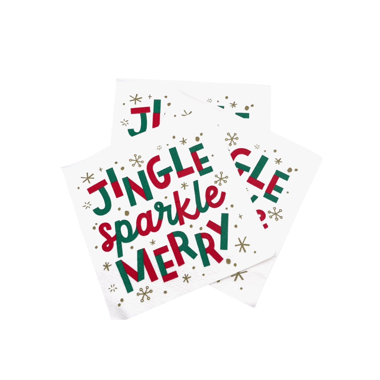 Jingle Sparkle Merry Cocktail Napkin