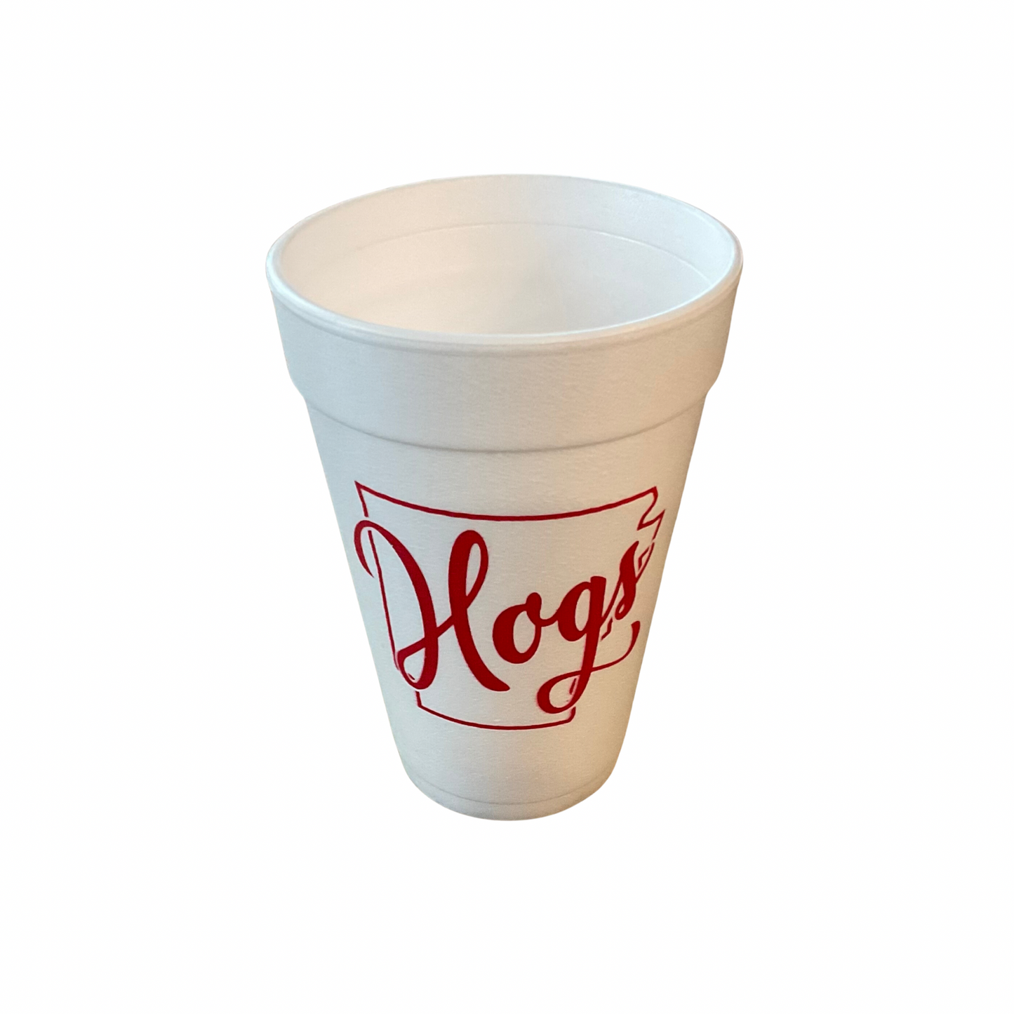 Hogs Styrofoam Cups- Sleeve of 12