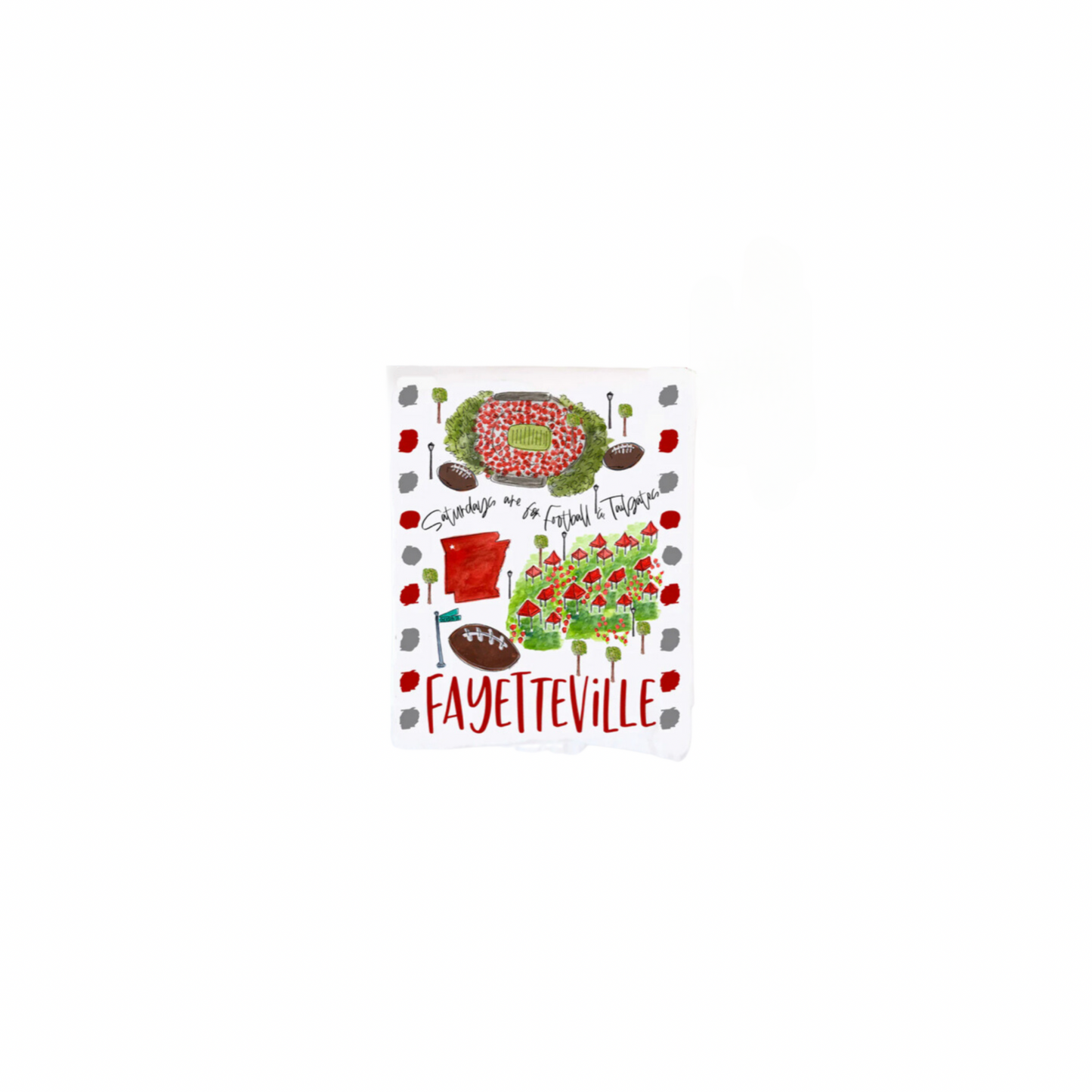Fayetteville, AR Tea Towel