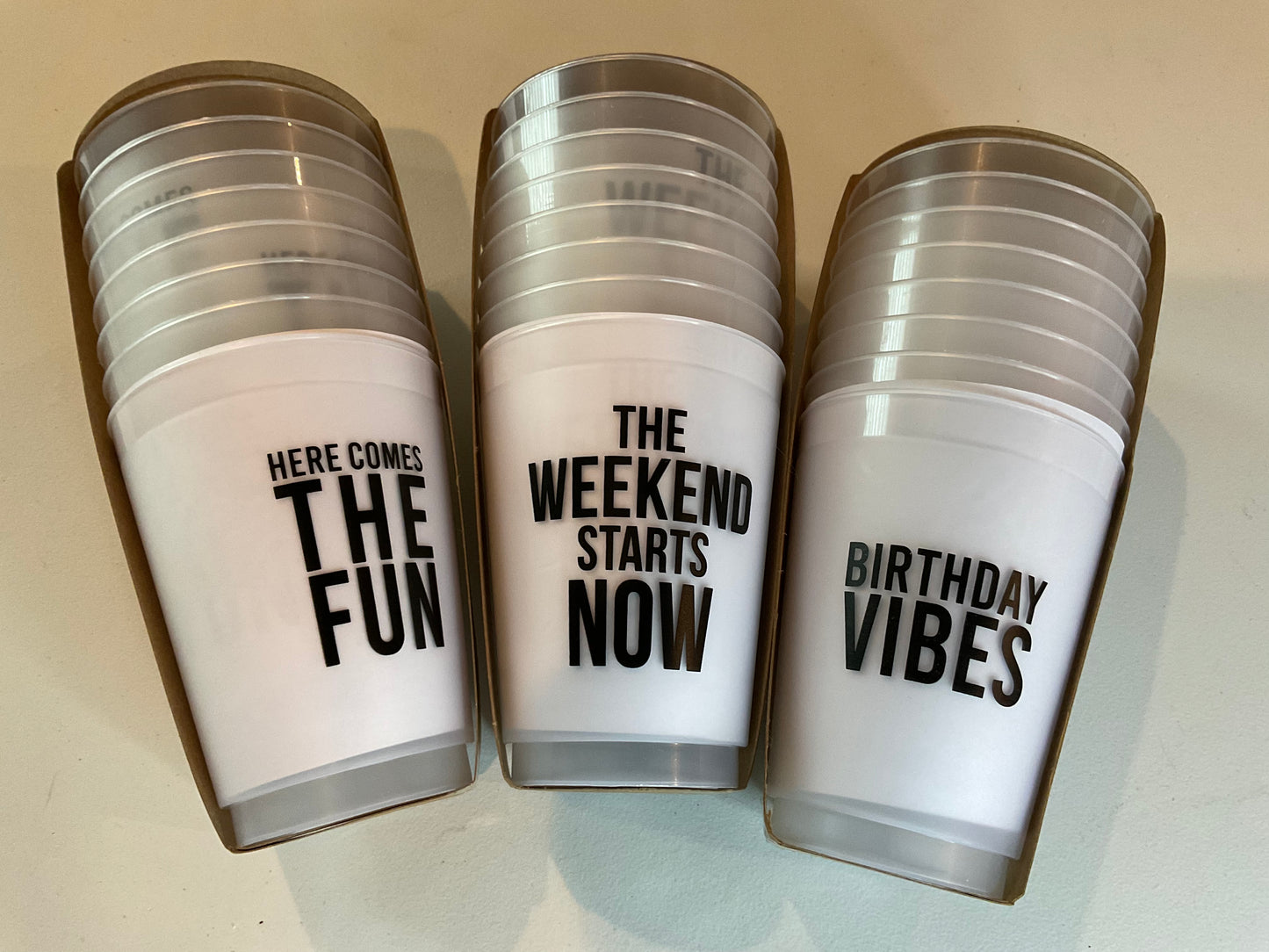 Here Comes the Fun Frost Cups