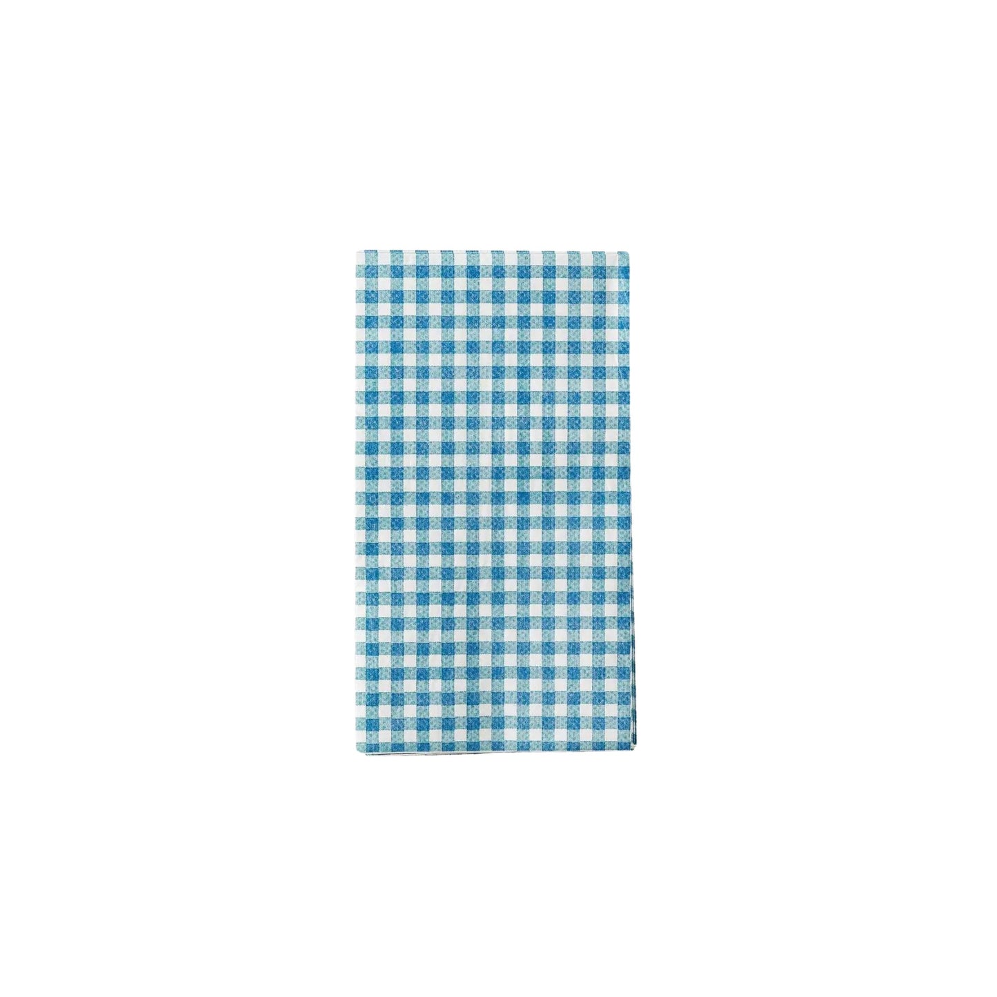 Blue Gingham Paper Guest Towel