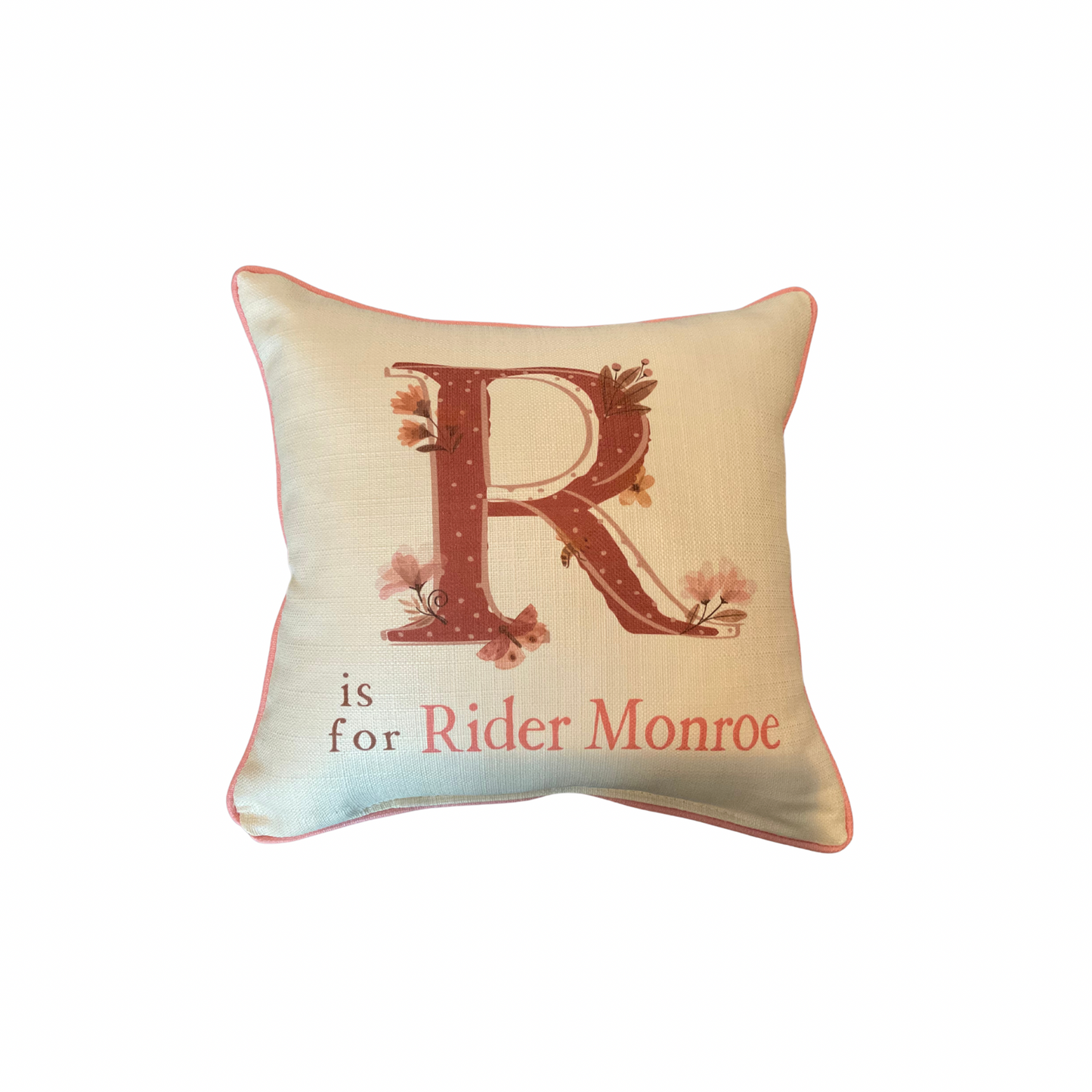 Custom Critter Girl Name Pillow