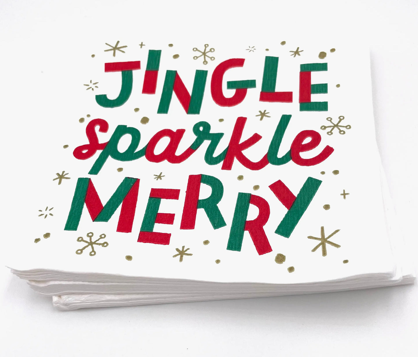 Jingle Sparkle Merry Cocktail Napkin