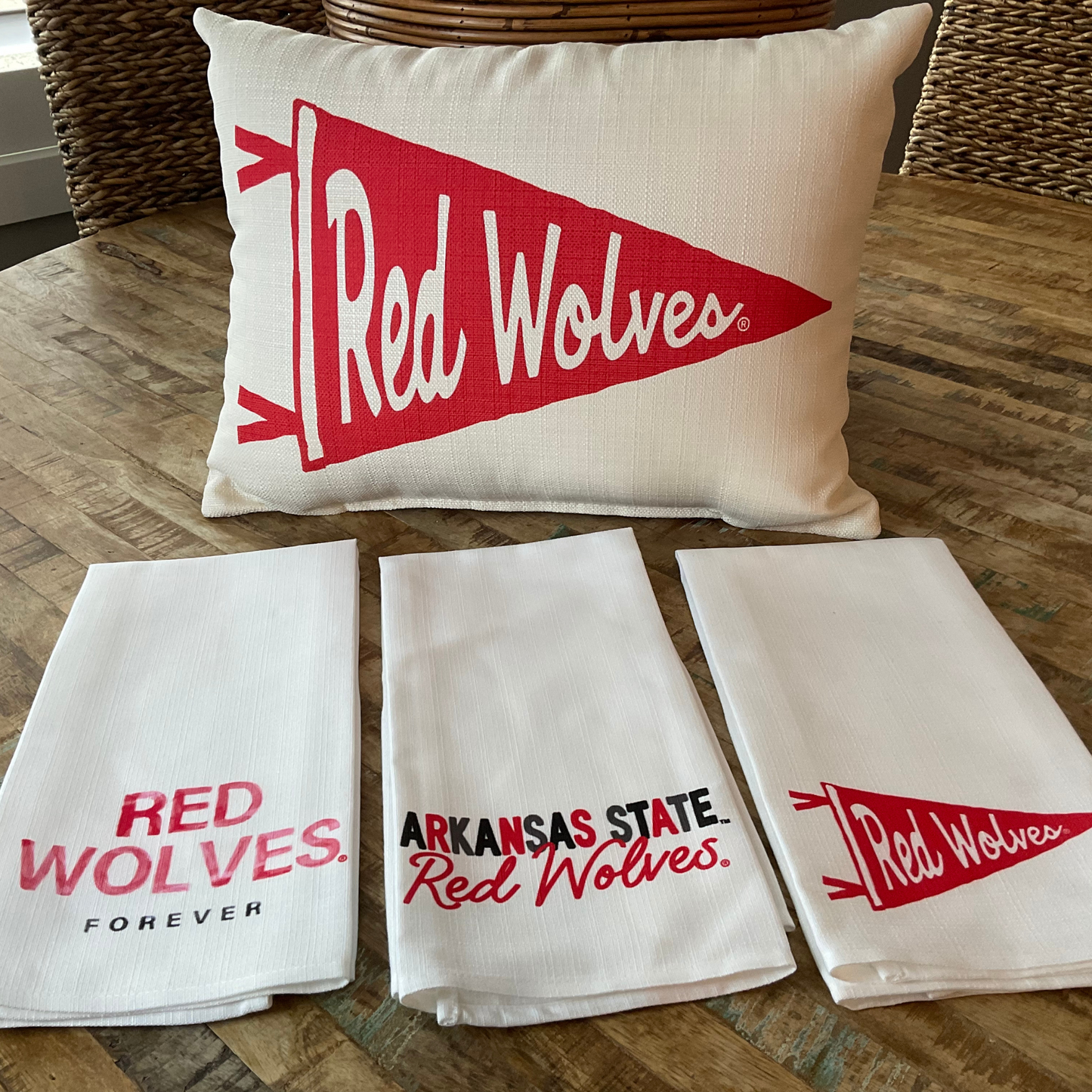 Arkansas State Red Wolves Tea Towel