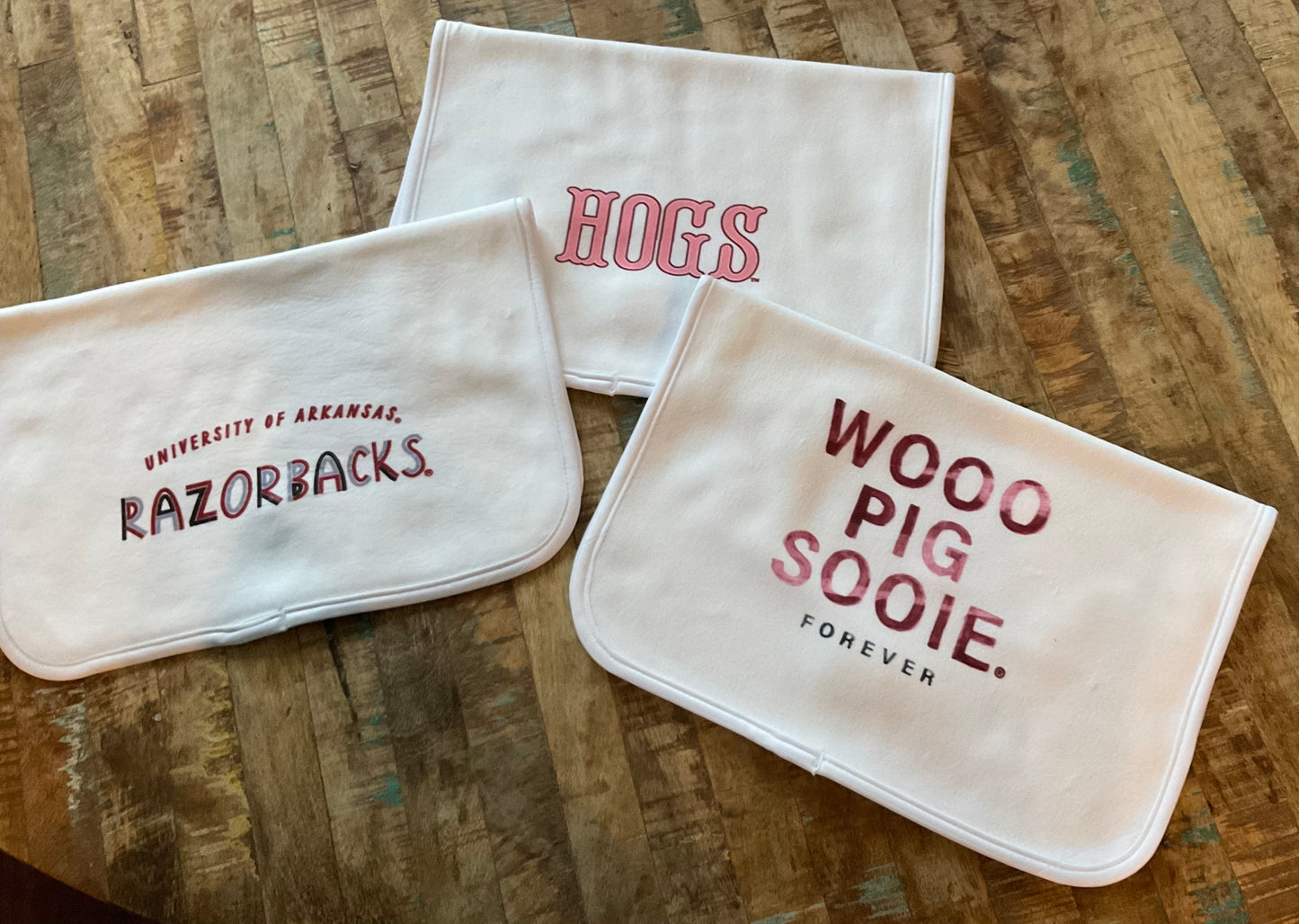 Arkansas Razorbacks Burp Cloth