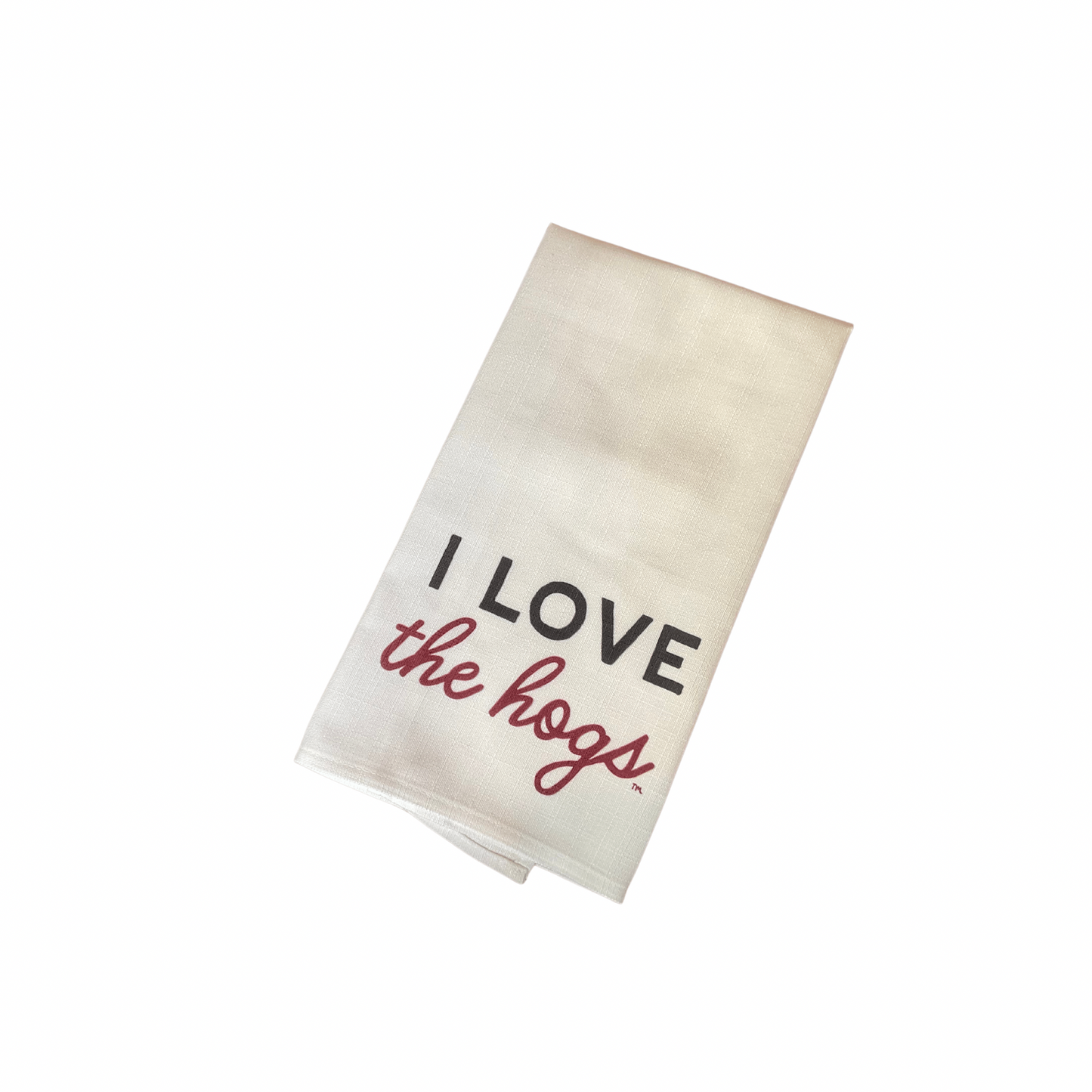 I Love the Hogs Tea Towel