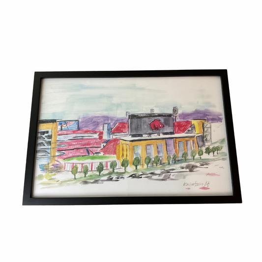 Razorback Stadium print (no frame)