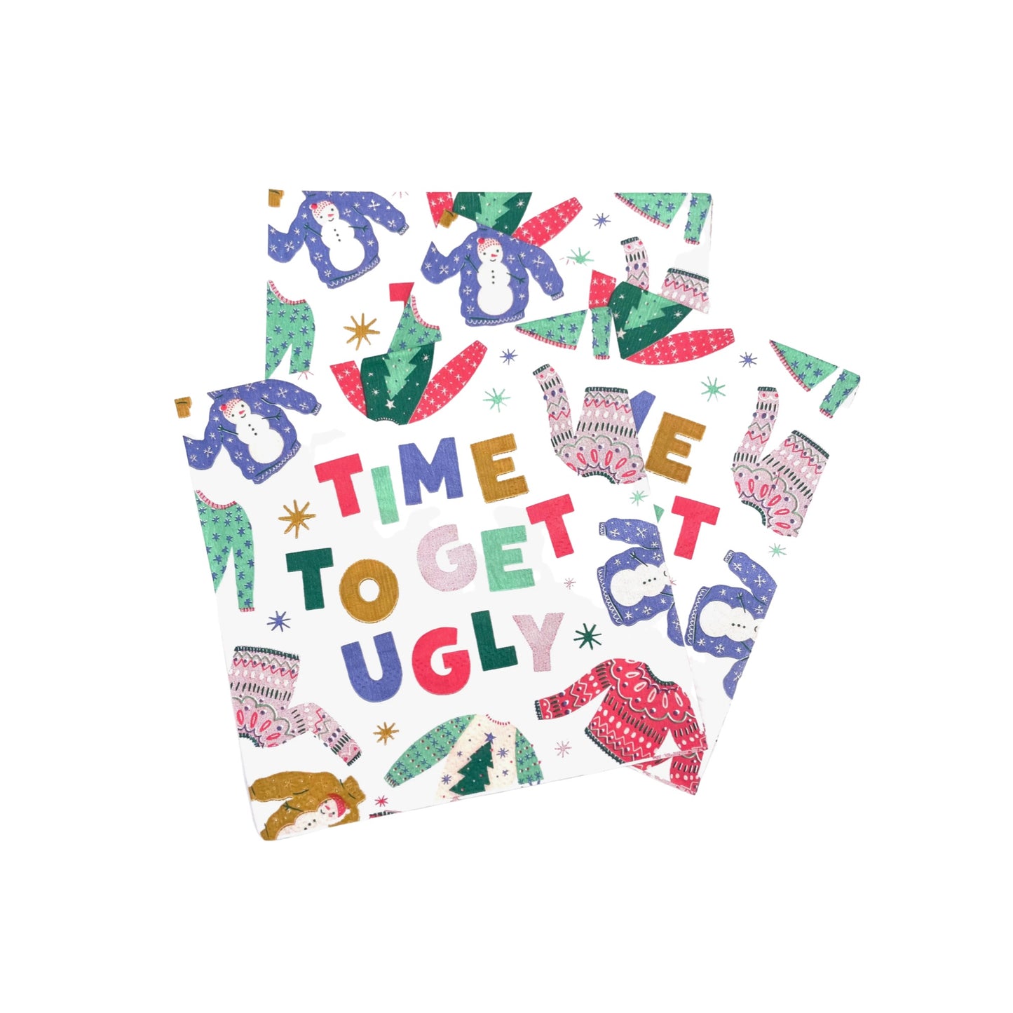 Time To Get Ugly Cocktail Napkins