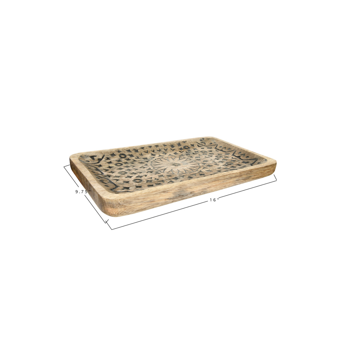 Hand Carved Mango Wood Tray