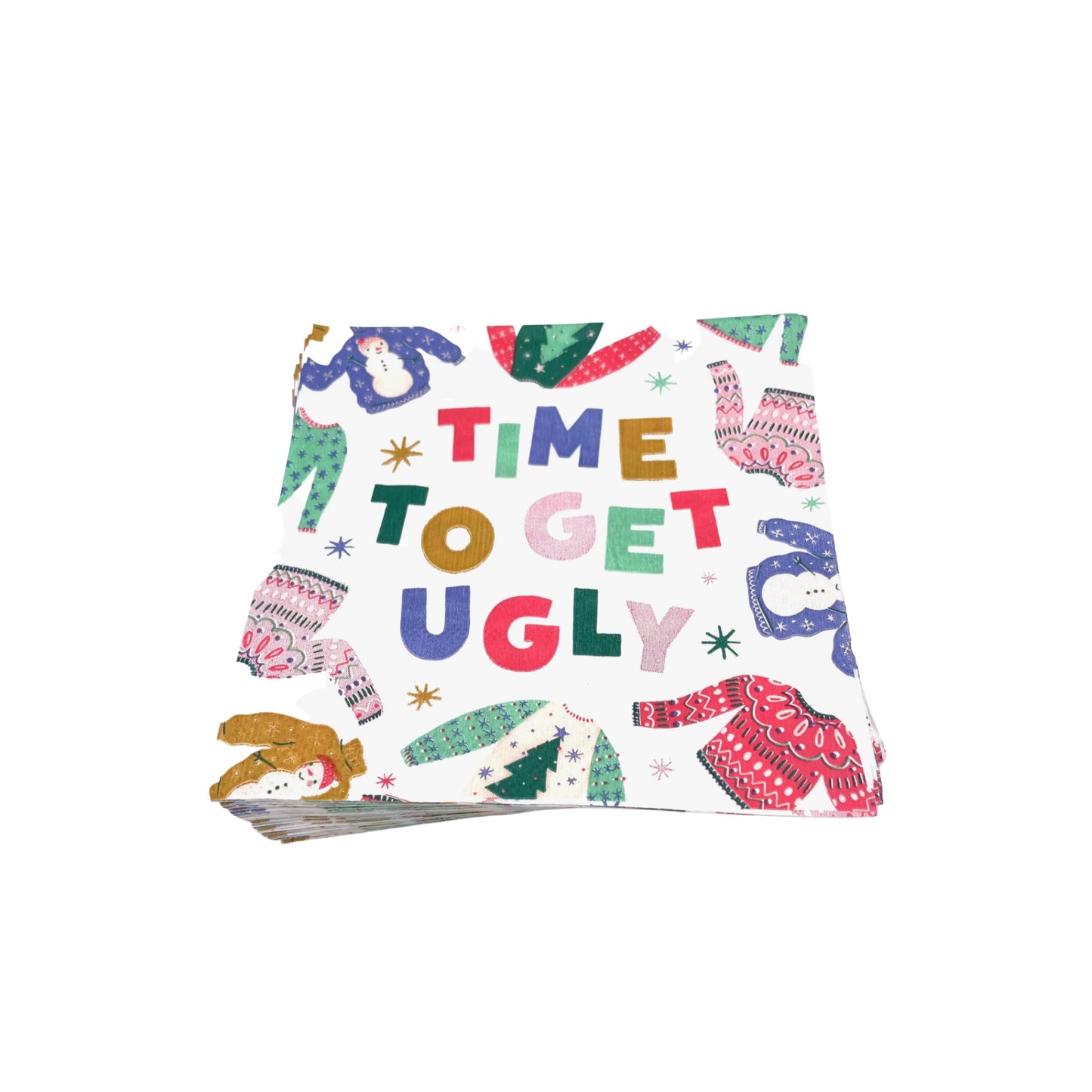Time To Get Ugly Cocktail Napkins