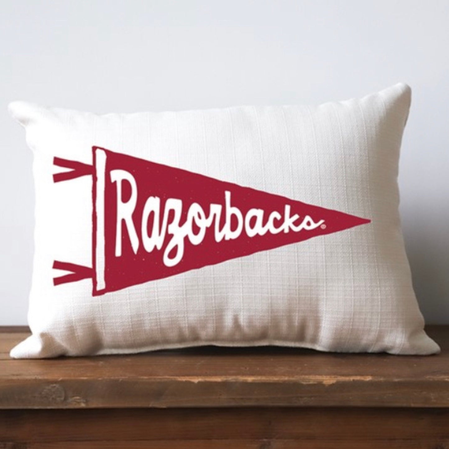 Arkansas Team Pennant Pillow