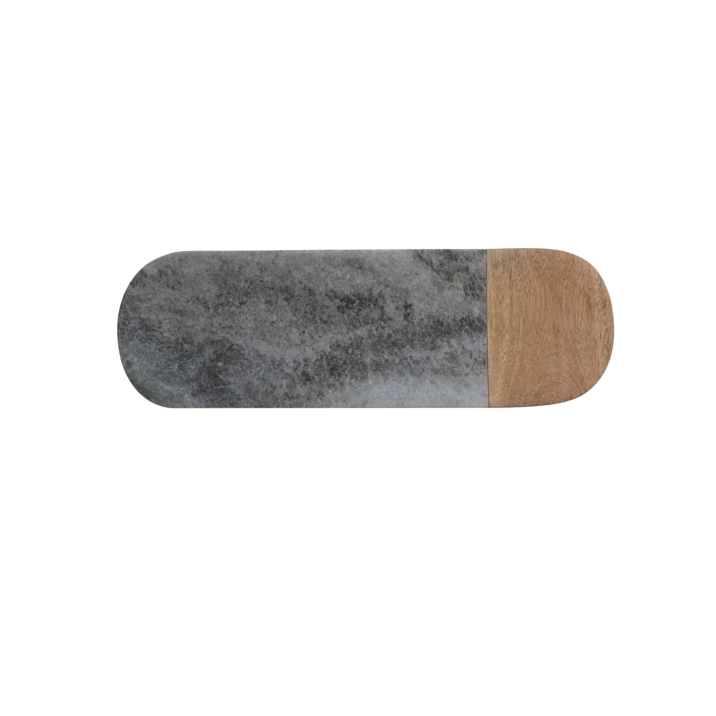 Marble and Mango Wood Serving Board- Gray