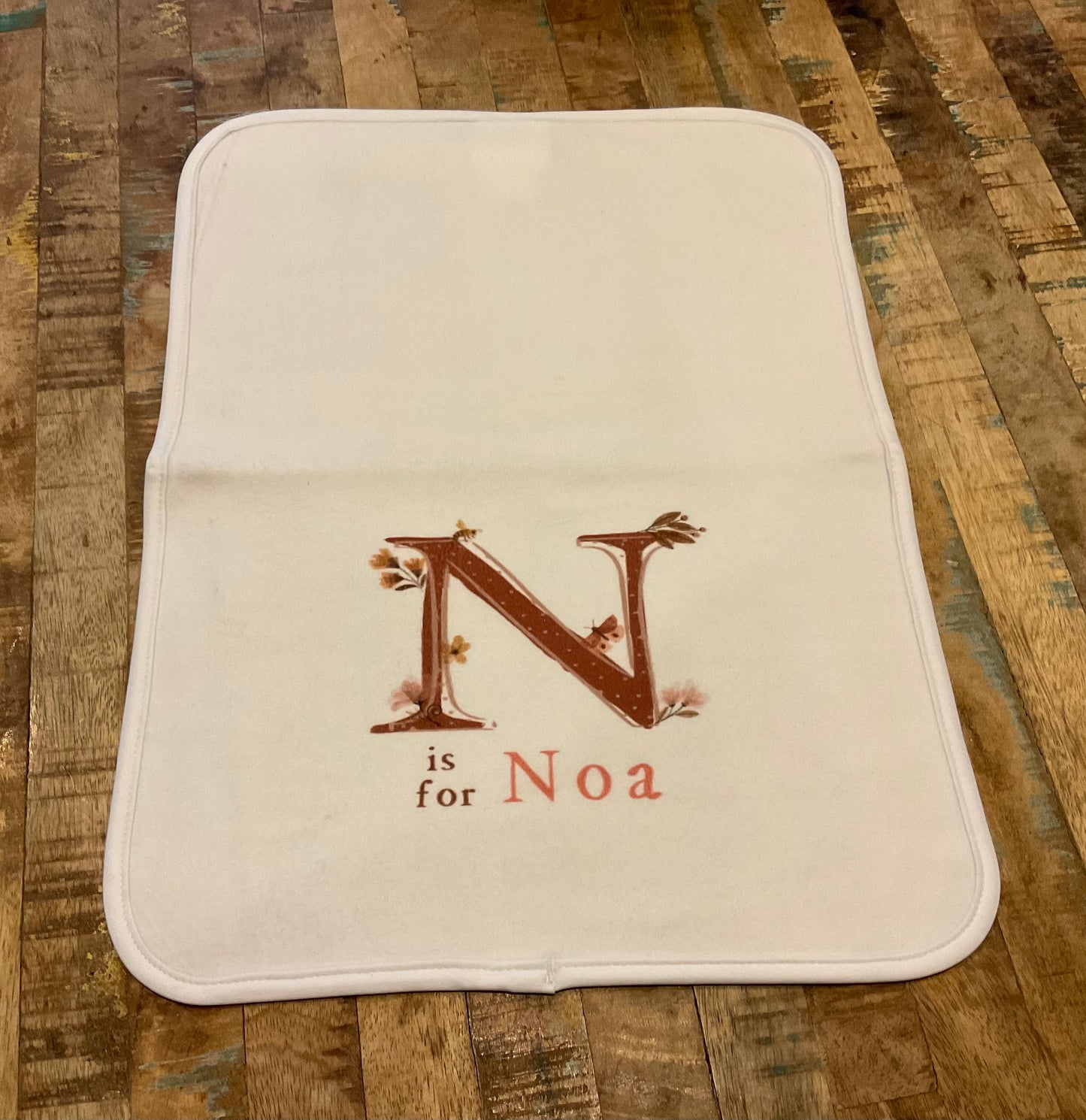 Custom Critter Burp Cloth